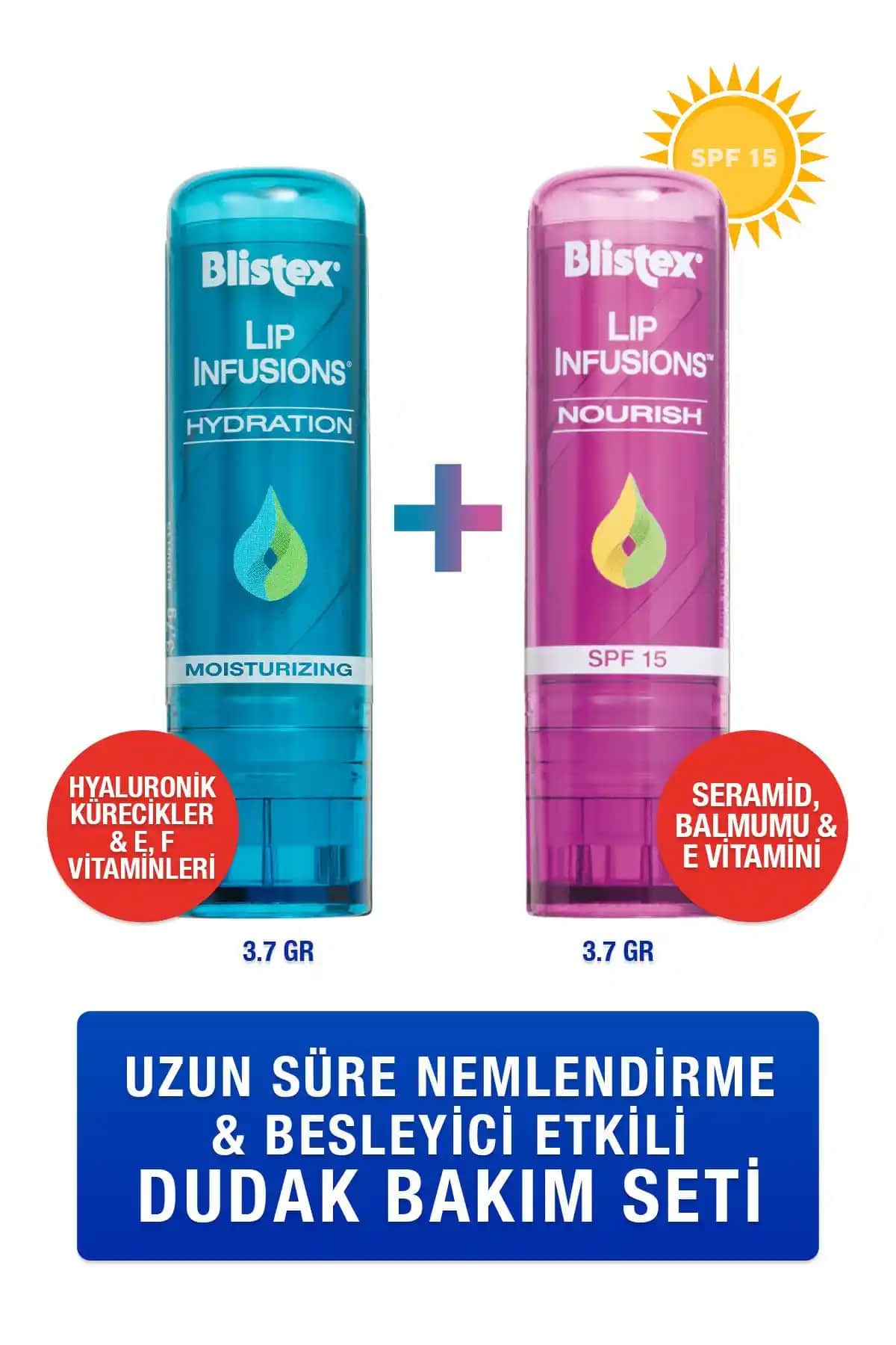 Blistex Lip Infusions Dudak Bakım Serisi: Nemlendirme, Besleme ve Güneş Koruması