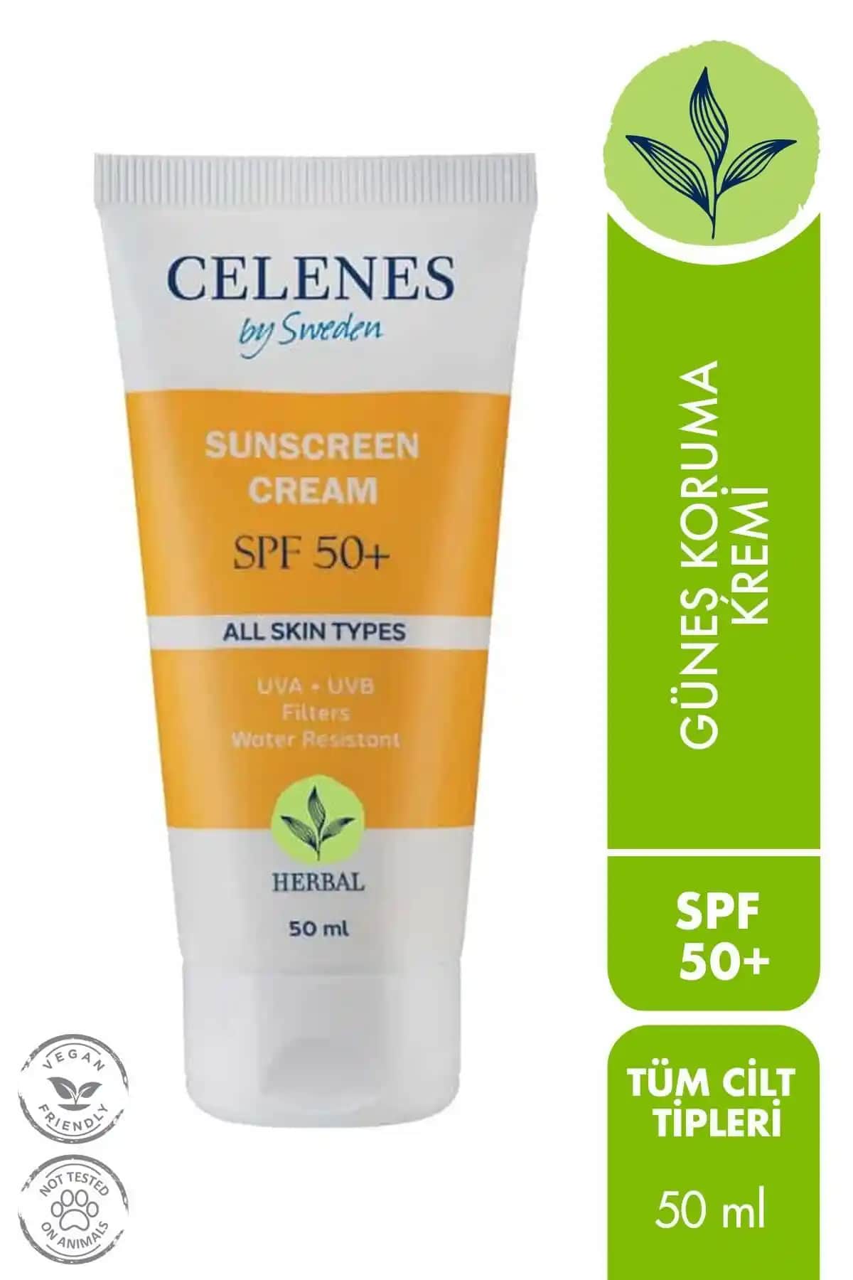 Celenes by Sweden Herbal Güneş Koruma Kremi 50 SPF: Hassas Ciltler İçin Güvenilir ve Hafif Koruma