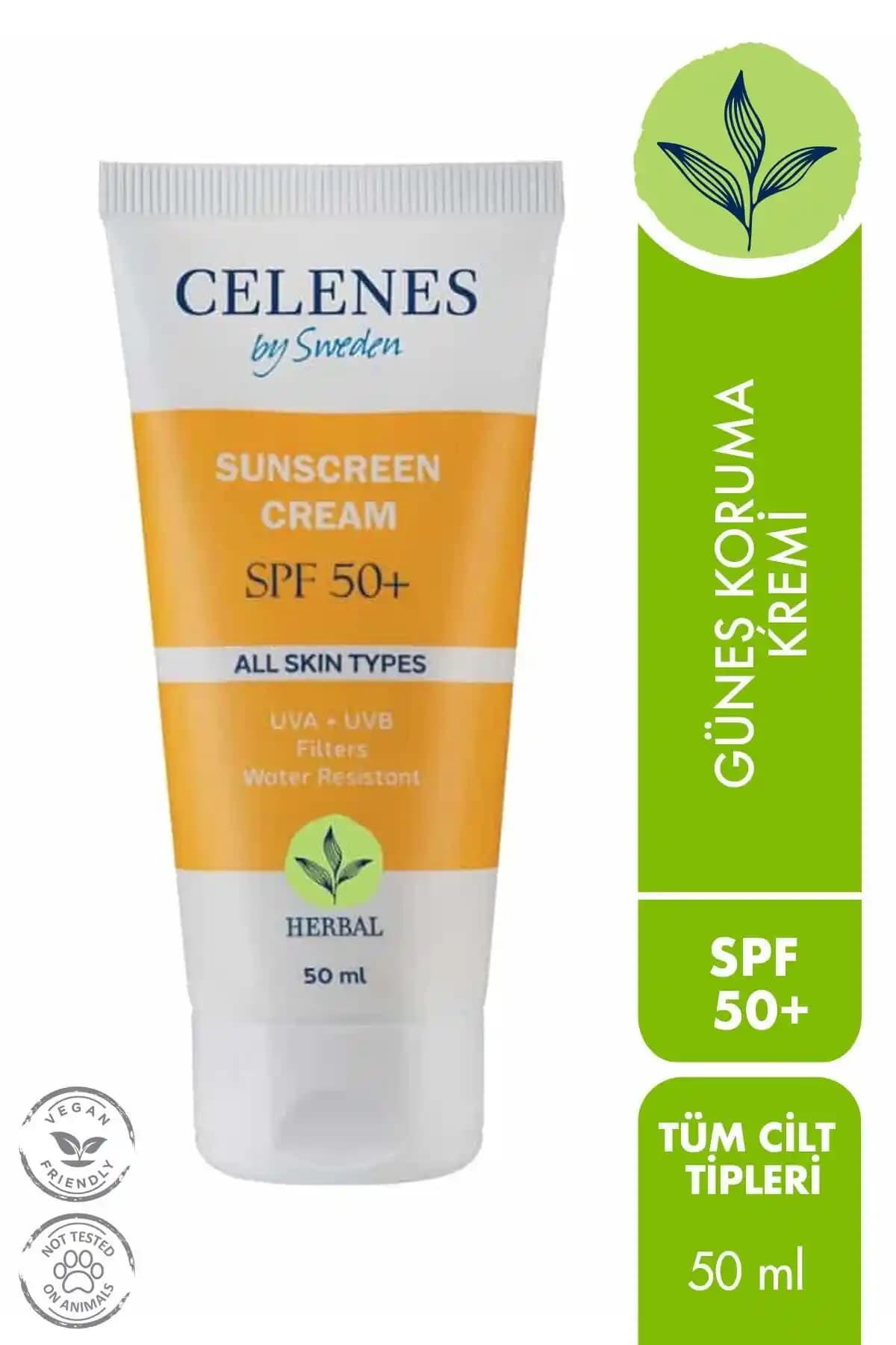 Celenes by Sweden Herbal Güneş Koruma Kremi 50 SPF: Hassas Ciltler İçin Güvenilir ve Hafif Koruma