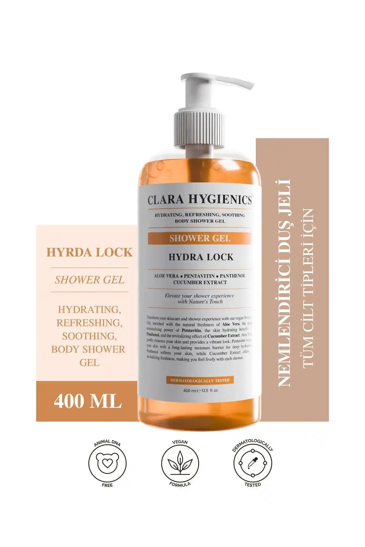Clara Hygienics Hydra Lock ve THE BATH FACTORY Liberty Duş Jelleri Karşılaştırması