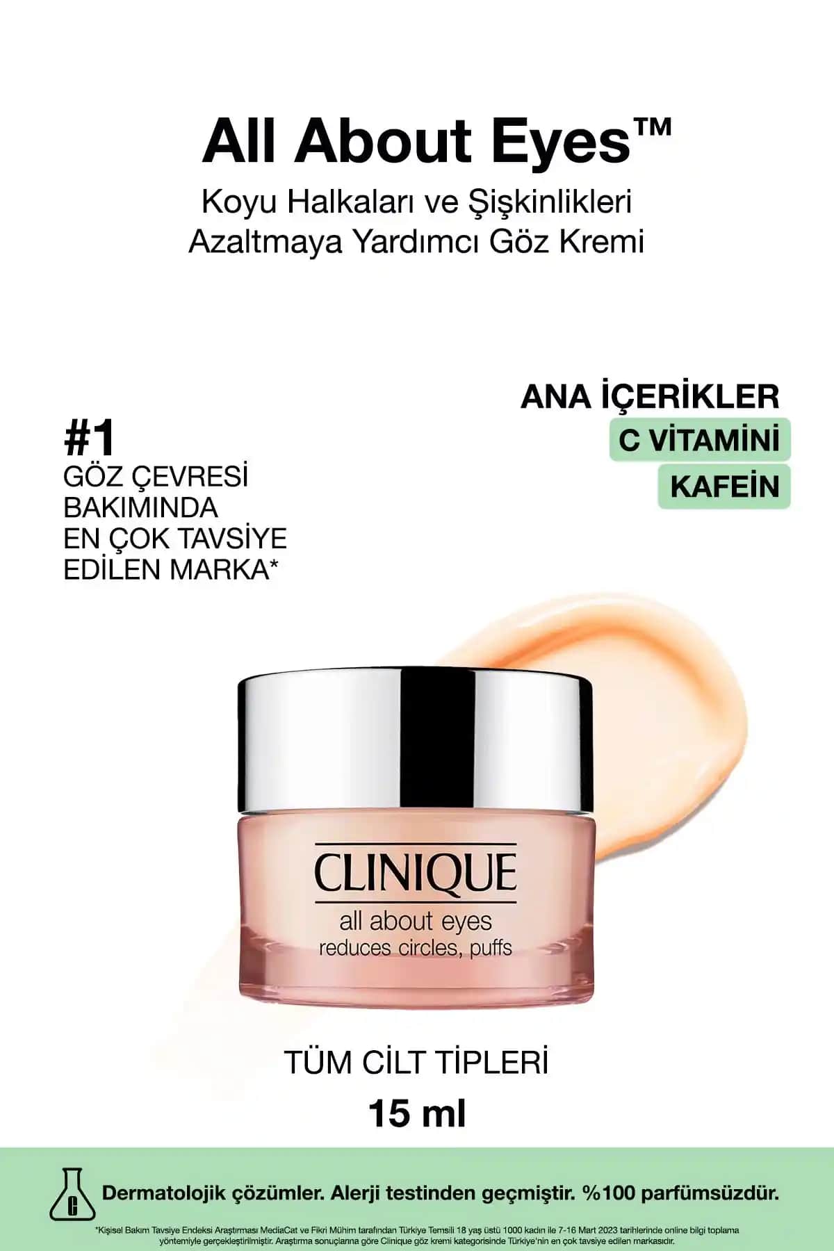 Clinique All About Eyes ve All About Eyes Rich Karşılaştırması Göz Çevresi Bakımı