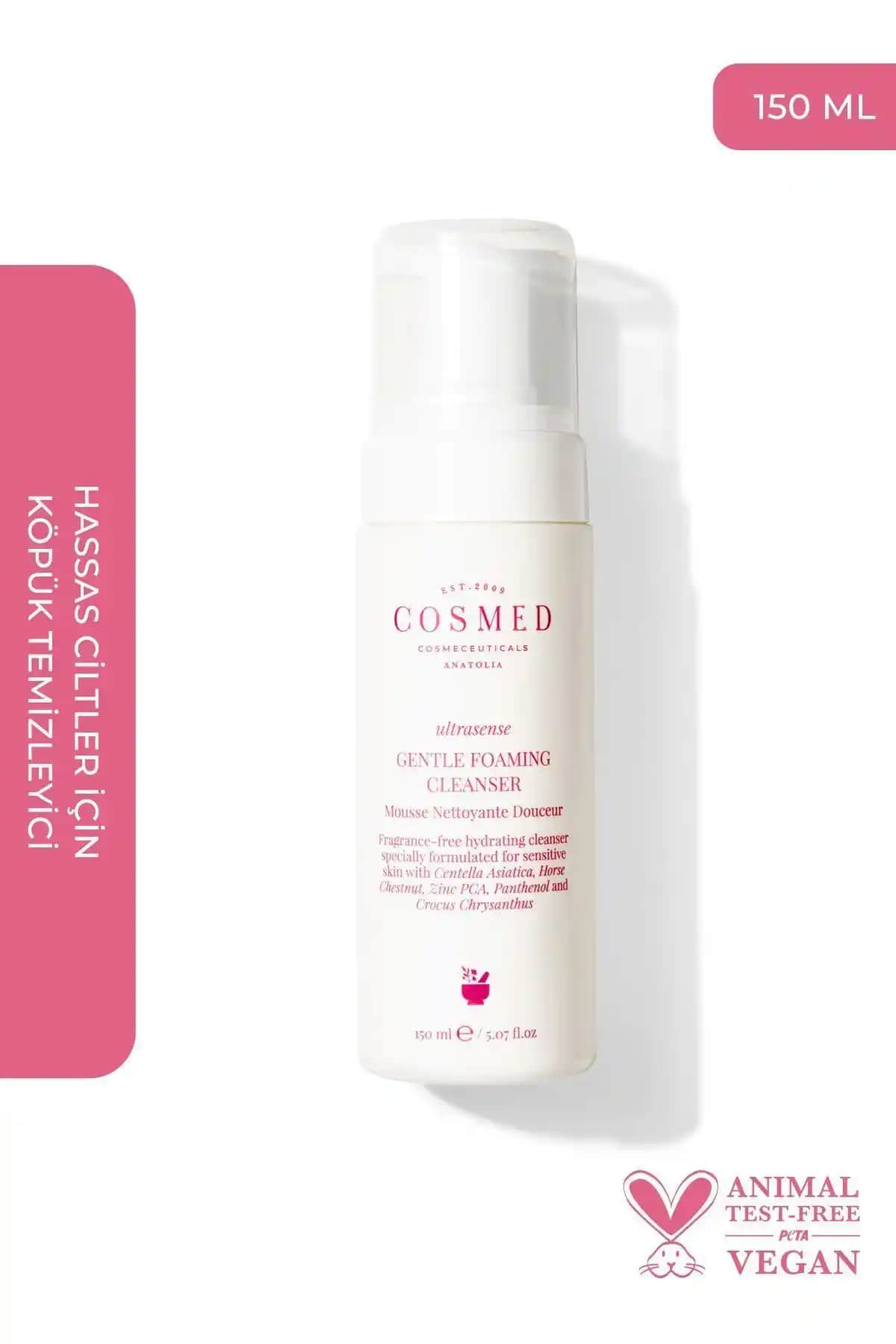 Cosmed Gentle Foaming Cleanser Hassas ve Kuru Ciltler İçin Nazik Temizlik Çözümü
