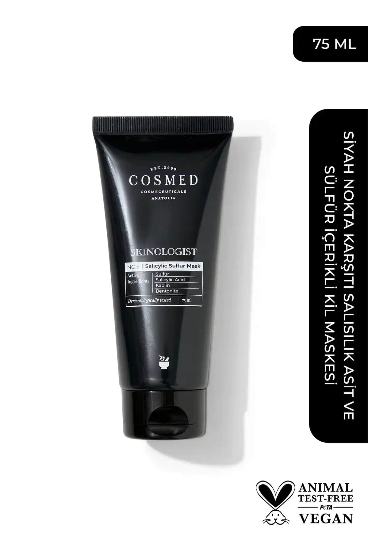 COSMED Skinologist Salicylic Sulfur Mask: Yağlı ve Akneye Eğilimli Ciltler İçin Etkili Çözüm