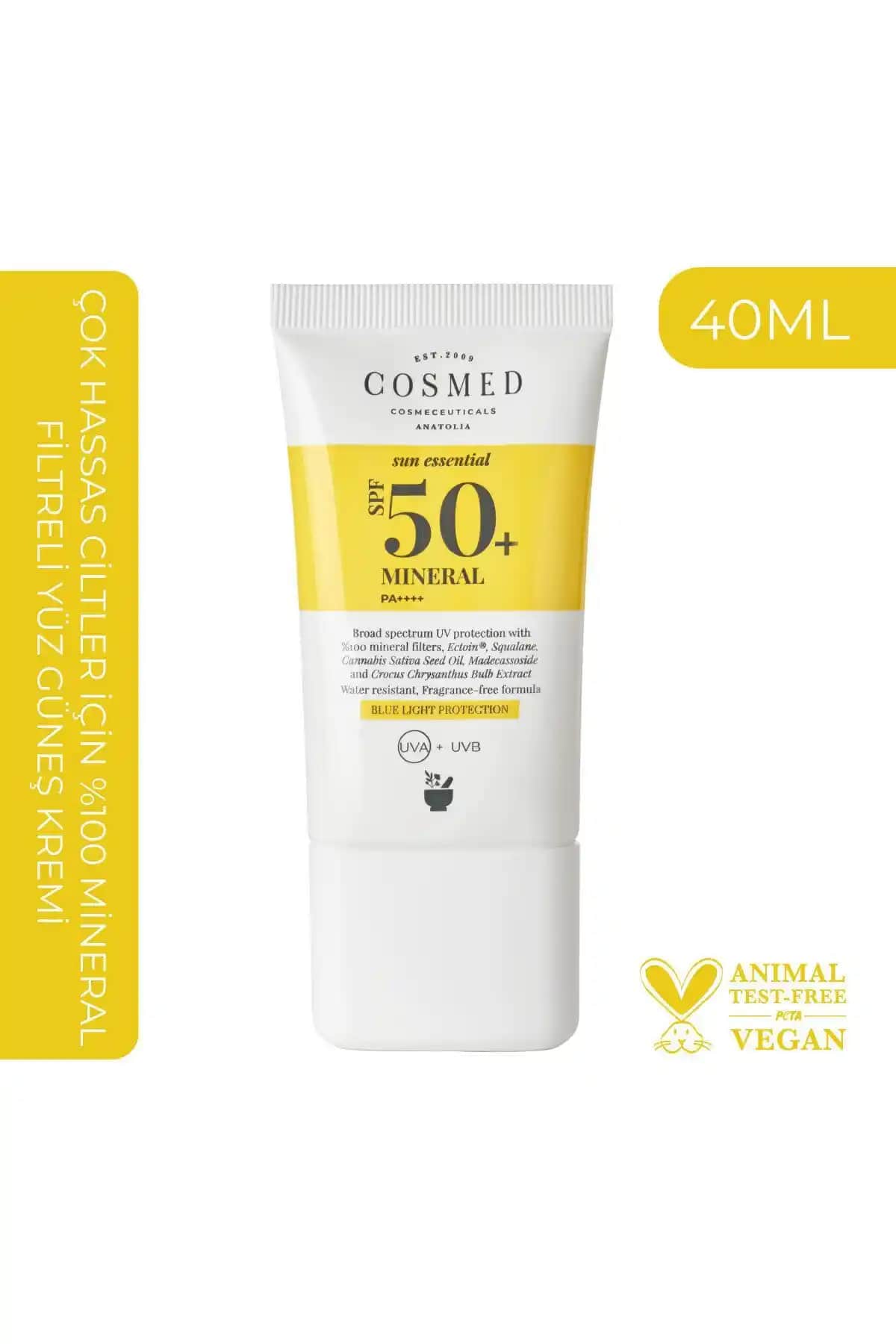 COSMED Sun Essential Mineral SPF50 ve Soltis %100 Mineral Güneş Kremi Karşılaştırması