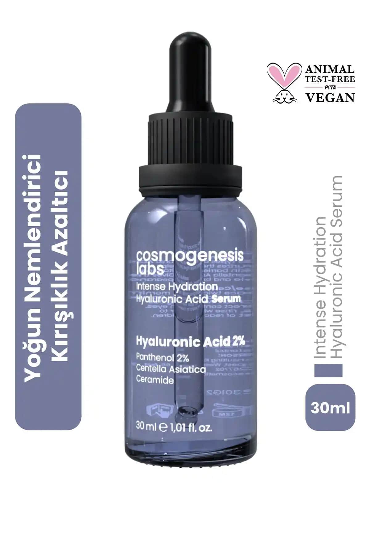Cosmogenesis Labs Hyaluronik Asit Serum: Yoğun Nem ve Yaşlanma Karşıtı Doğal Cilt Bakımı