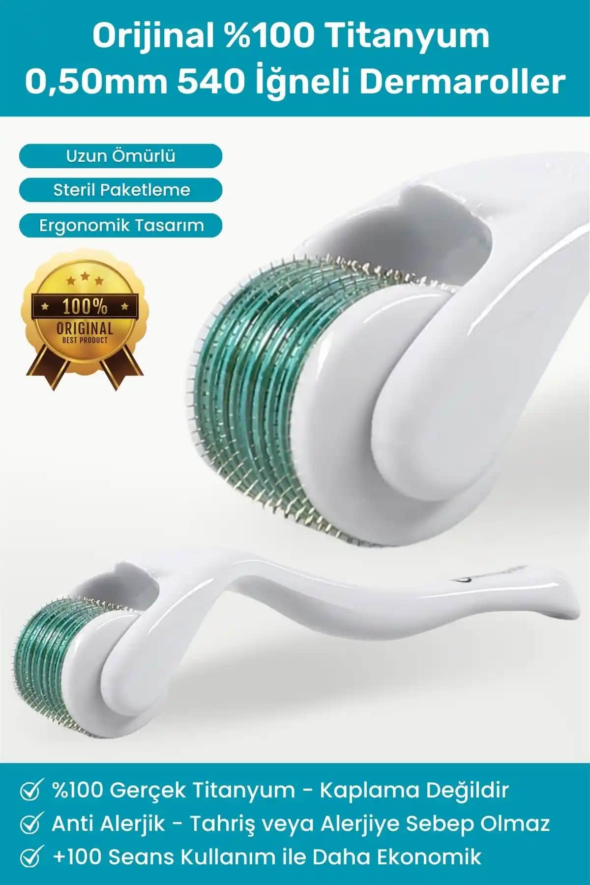 Dermapolin %100 Titanyum Dermaroller ile Cilt ve Saç Bakımında Yenilikçi Çözüm