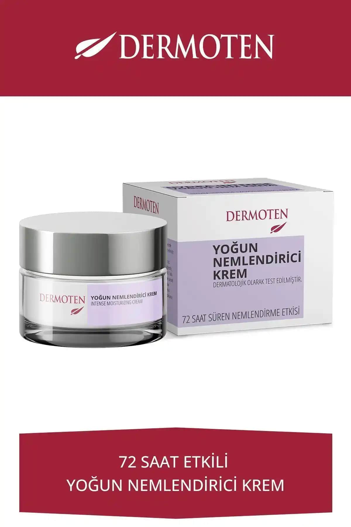 Dermoten 72 Saat Etkili Yoğun Nemlendirici Krem: Cilt Sağlığını Güçlendiren Doğal Bakım Ürünü