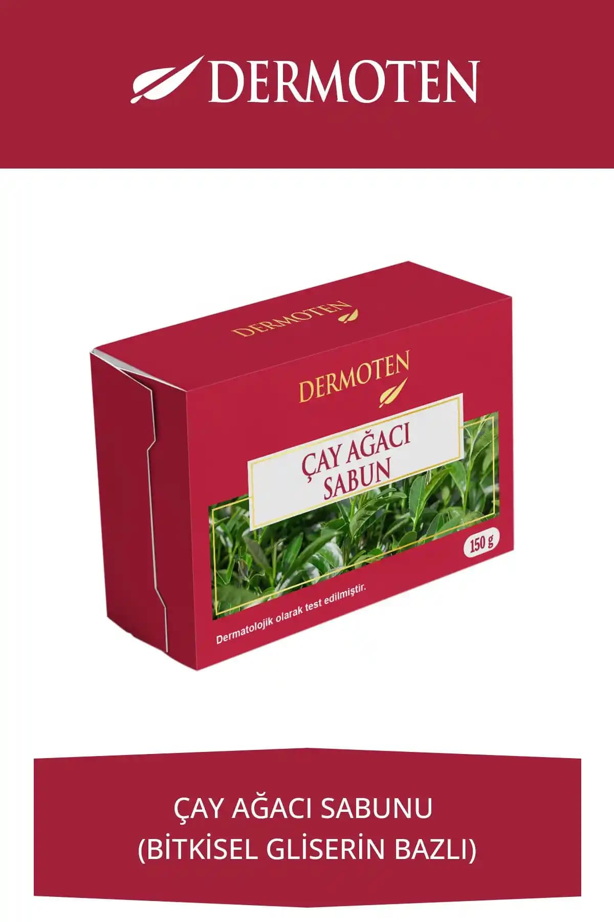 Dermoten Çay Ağacı Sabun 150 gr Doğal ve Etkili Cilt Temizliği İçin Güvenilir Ürün
