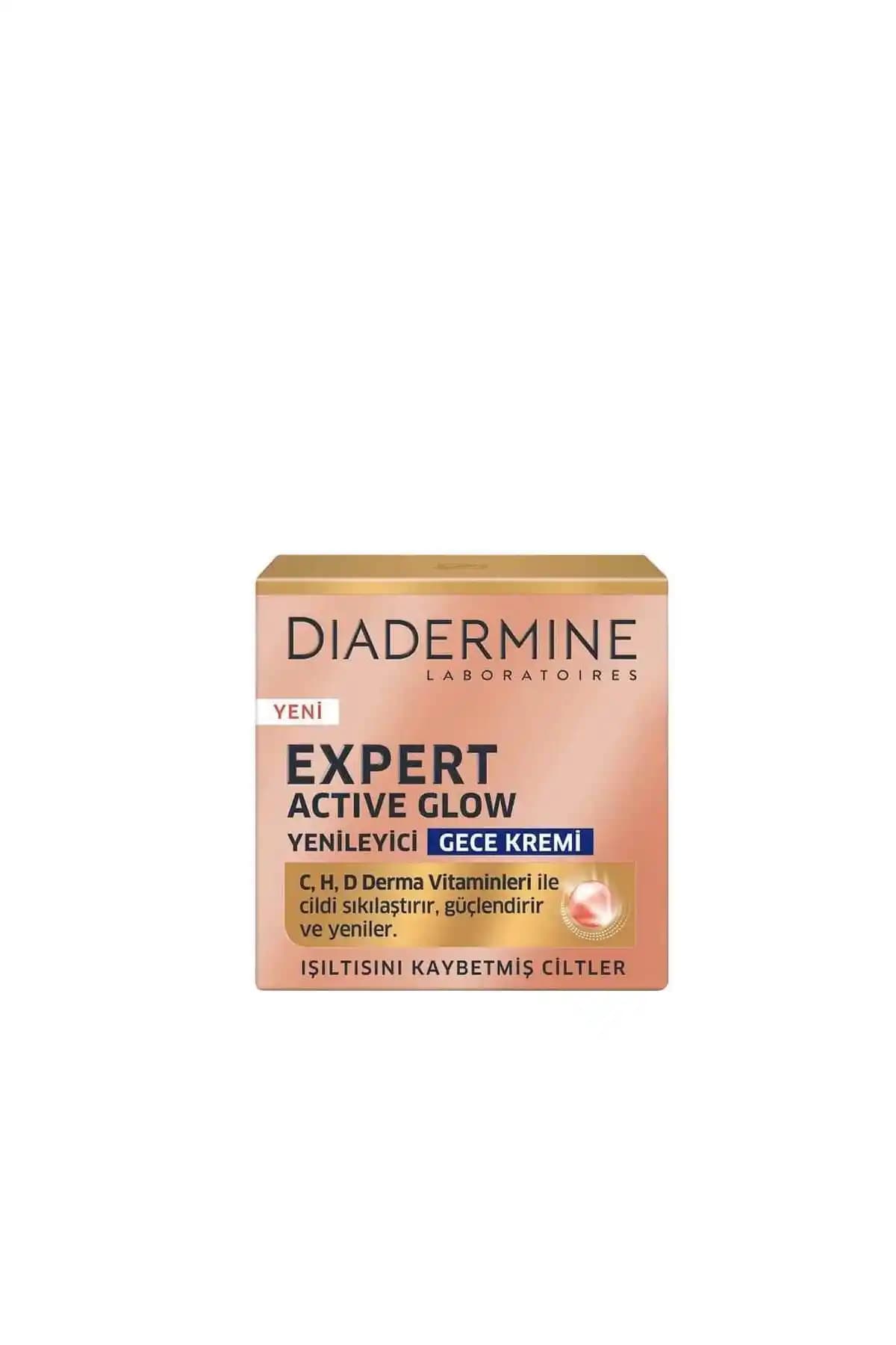 Diadermine Expert Active Glow Yenileyici Gece Kremi: Hassas Ciltler İçin Güçlü Yenileme ve Anti-Aging Çözümü