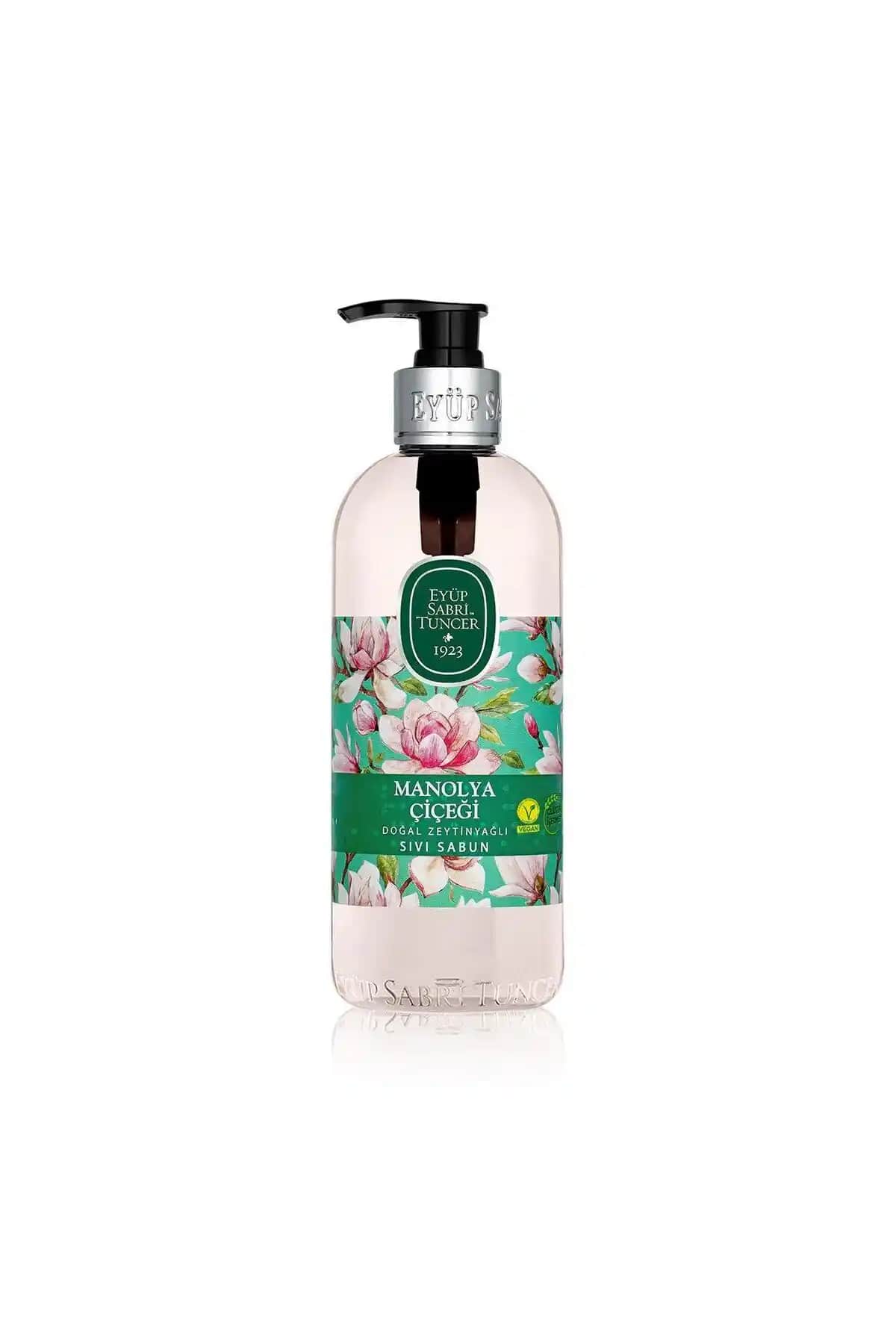 Doğal Zeytinyağlı Manolya Kokulu Sıvı Sabun Cilt Bakımı ve Temizlik için