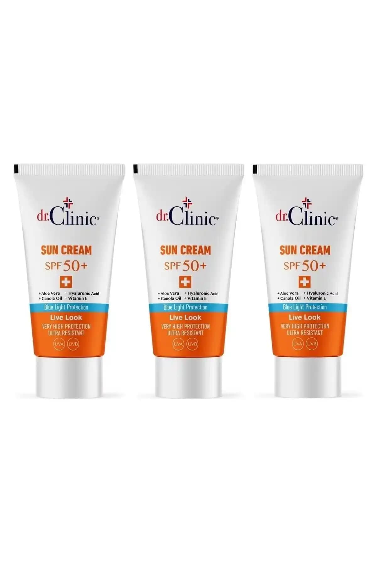 Dr. Clinic Güneş Koruyucu Krem SPF 50+ ile cilt sağlığınızı koruyun ve leke oluşumunu engelleyin