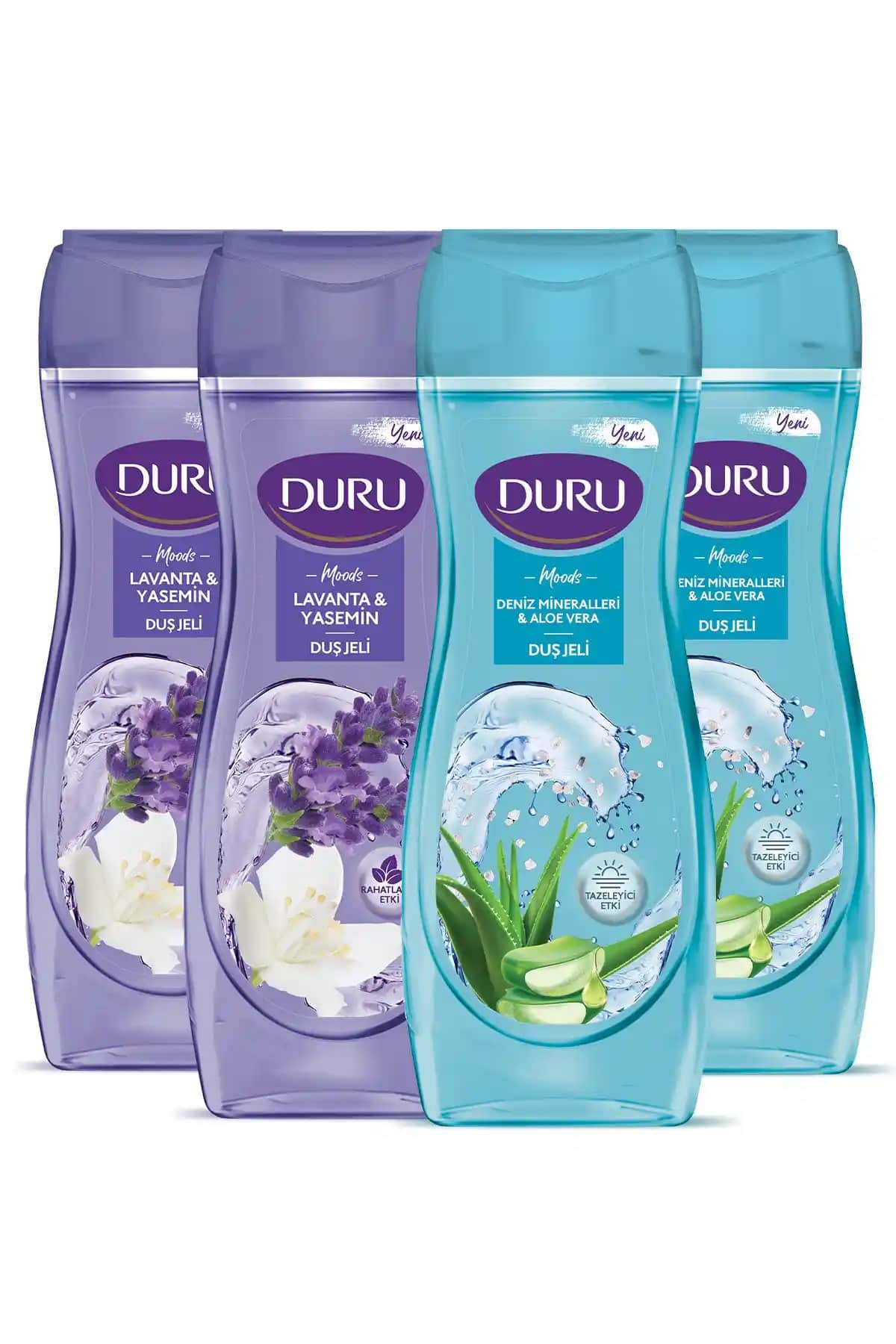 Duru Moods Deniz Mineralleri Aloe Vera Lavanta Yasemin Duş Jeli - Doğal Temizlik ve Ferahlık
