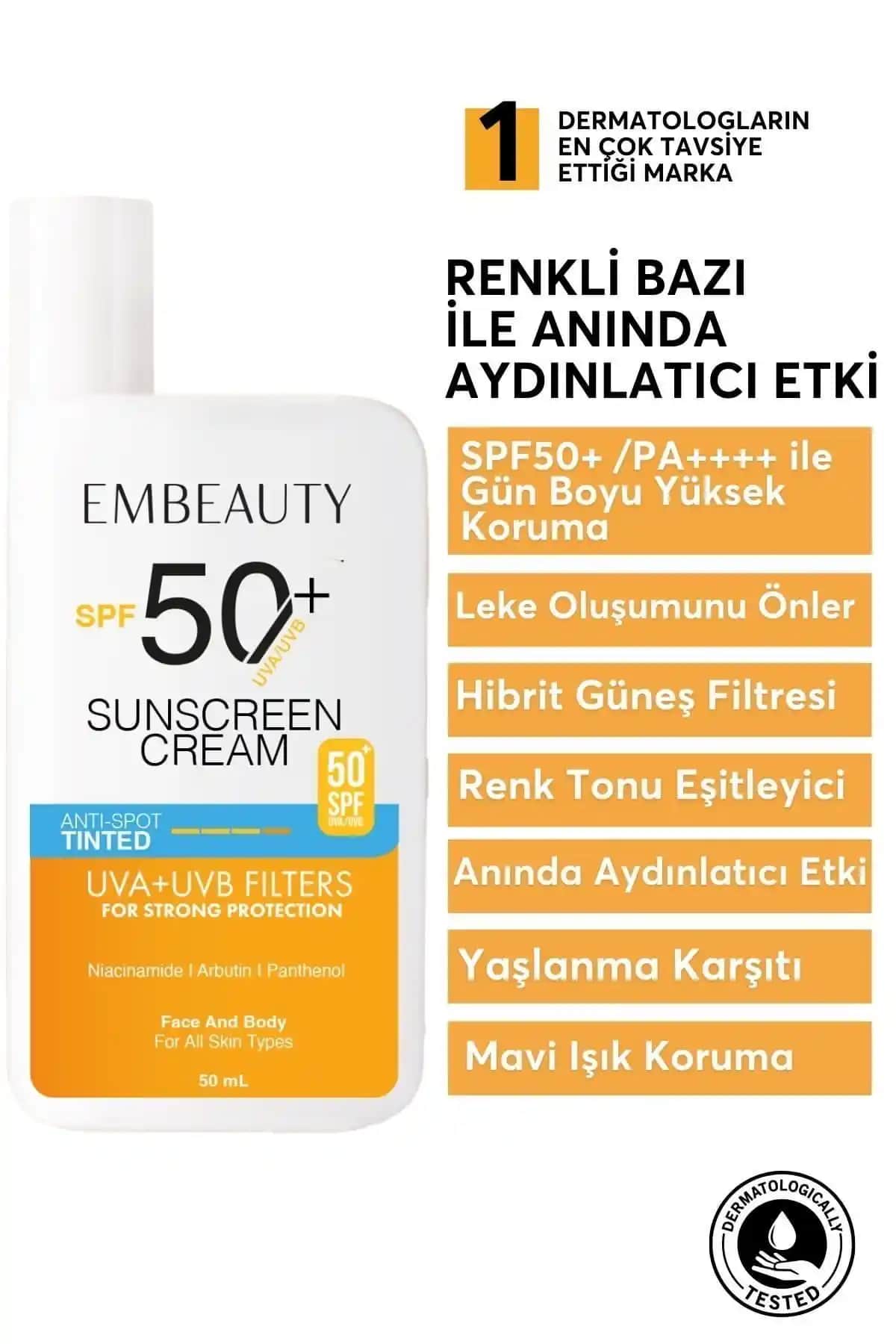 Embeauty SPF50 Yüksek Koruma ve Ton Eşitleyici Güneş Kremi Ürün Tanıtımı