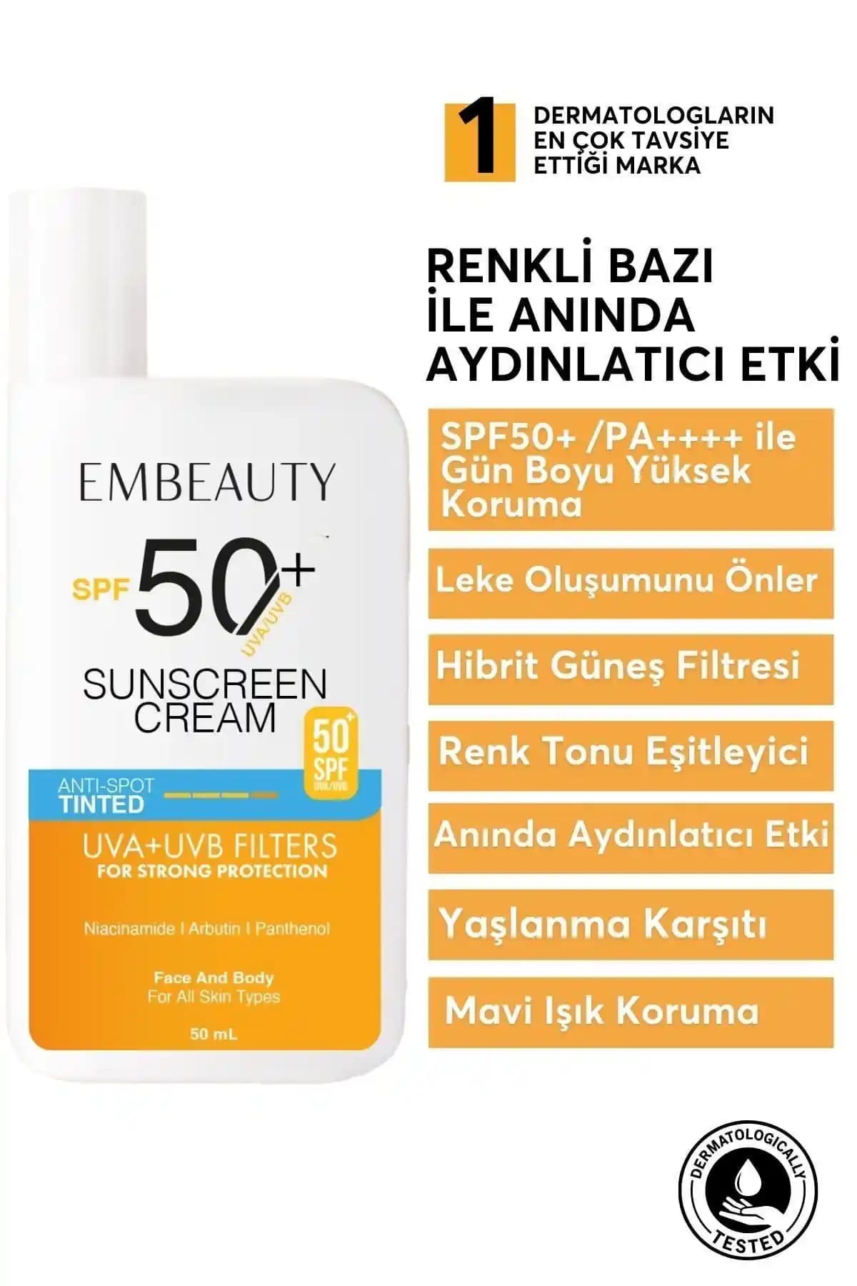 Embeauty SPF50 Yüksek Koruma ve Ton Eşitleyici Güneş Kremi Ürün Tanıtımı