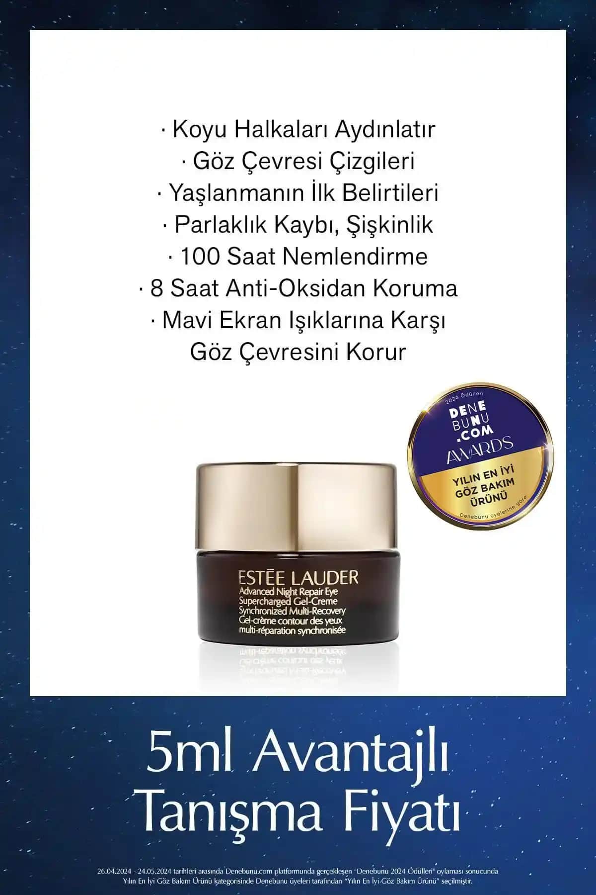 Estée Lauder Seyahat Boy Göz Kremi: Göz Çevresi İçin Yenilikçi ve Etkili Çözüm