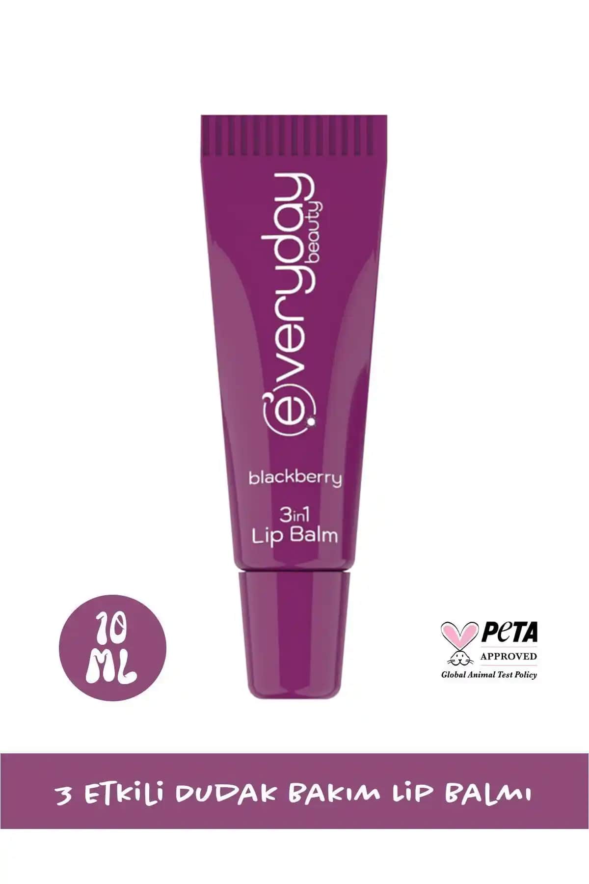 Everyday Beauty Böğürtlen 3'ü Bir Arada Dudak Bakım Lip Balmı İncelemesi ve Kullanıcı Yorumları