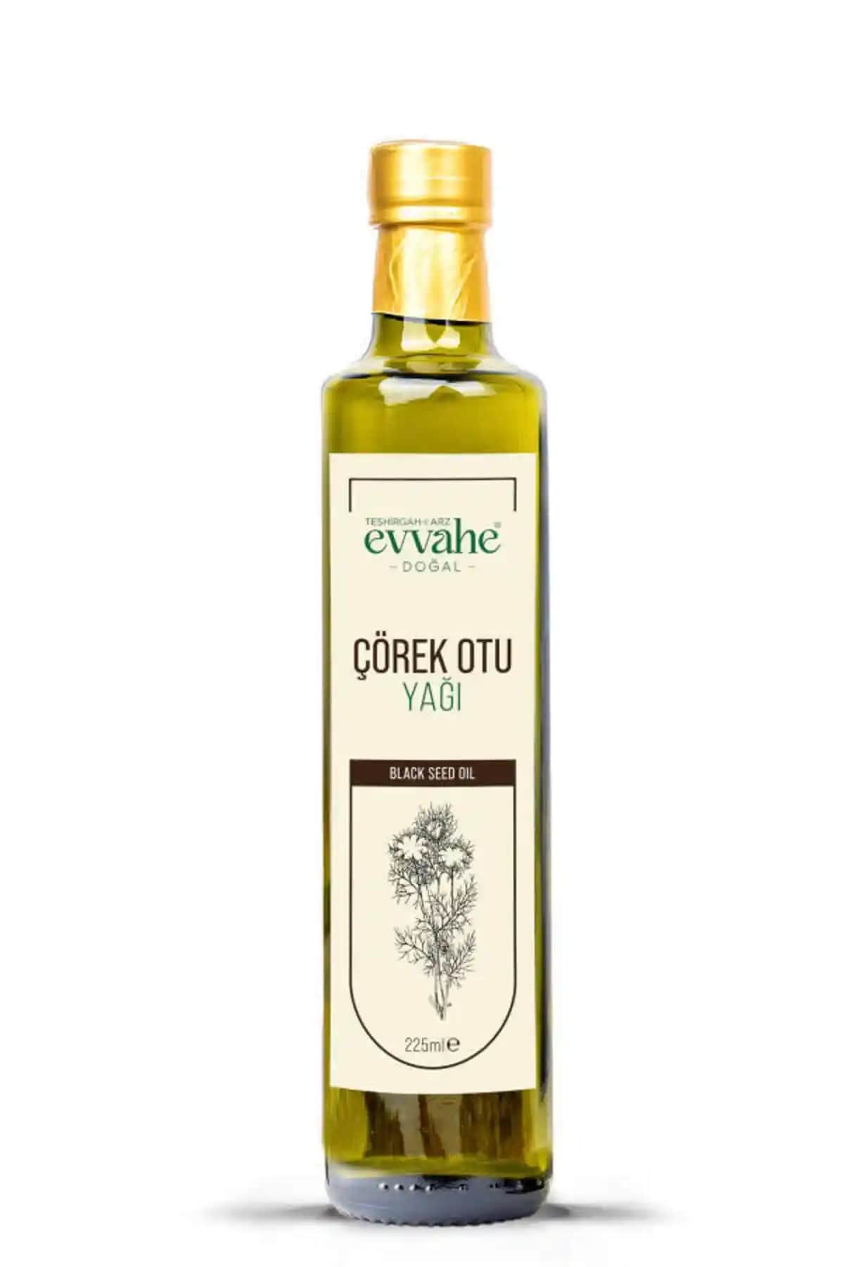 Evvahe Doğal Çörek Otu Yağı 225 ML Sağlık ve Lezzet İçin Doğal Şifa Kaynağı