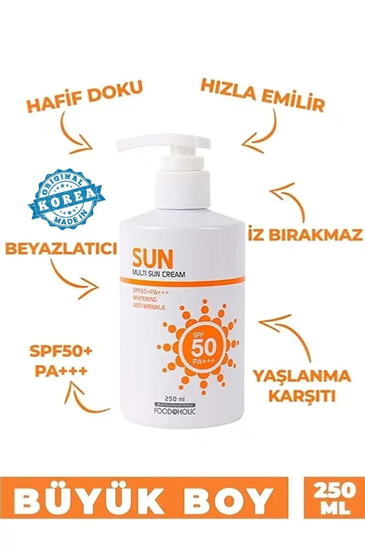 FOODAHOLIC Multi Sun 250ml Adenozin İçeren Güneş Koruyucu Krem Detaylı İnceleme