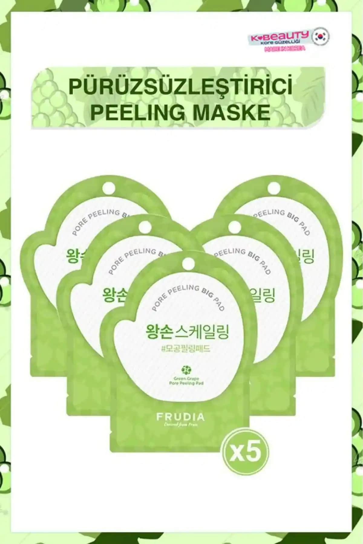 Frudia Green Grape Gözenek Kontrol Pore Peeling Pedi ile sağlıklı ve parlak cilt sağlama