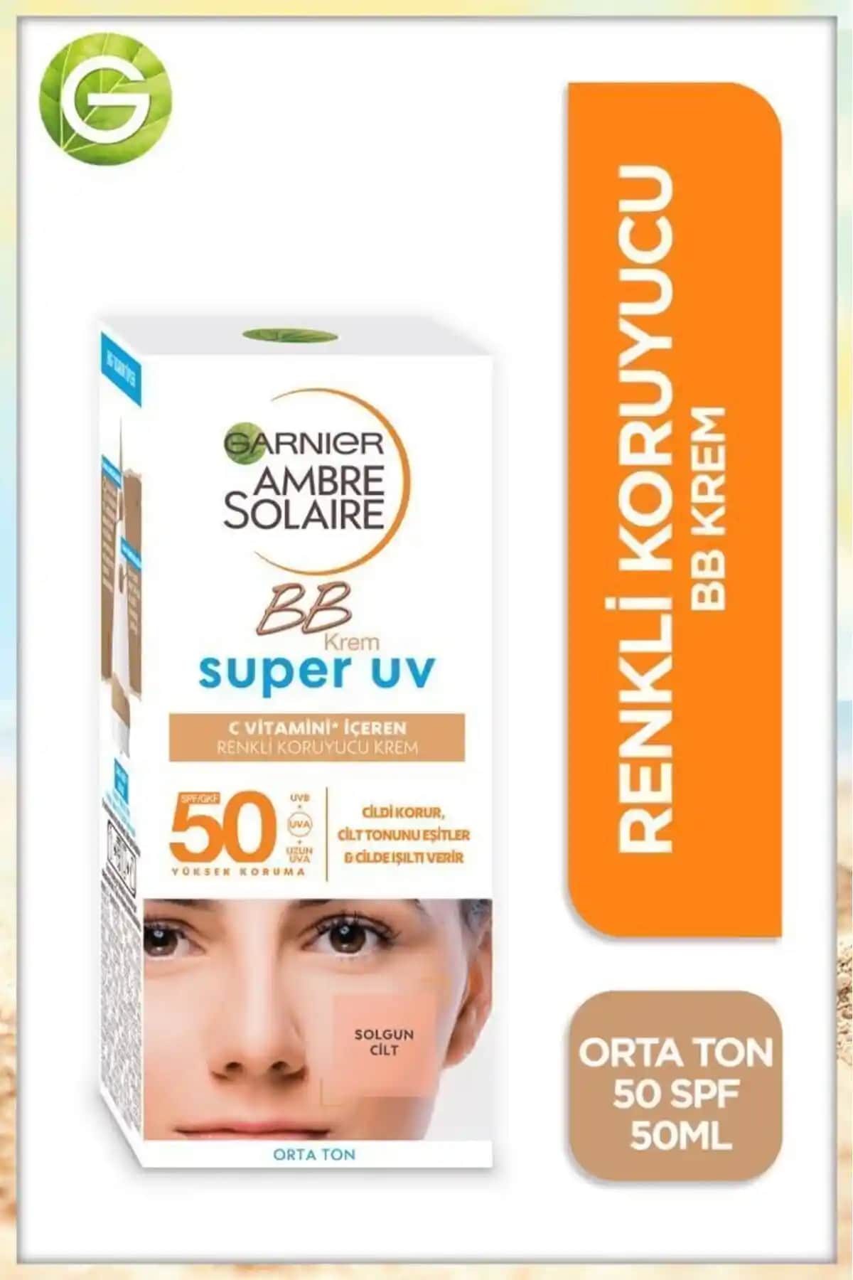 Garnier Ambre Solaire Renkli BB Krem: Yüksek Güneş Koruması ve Doğal Görünüm Sağlar
