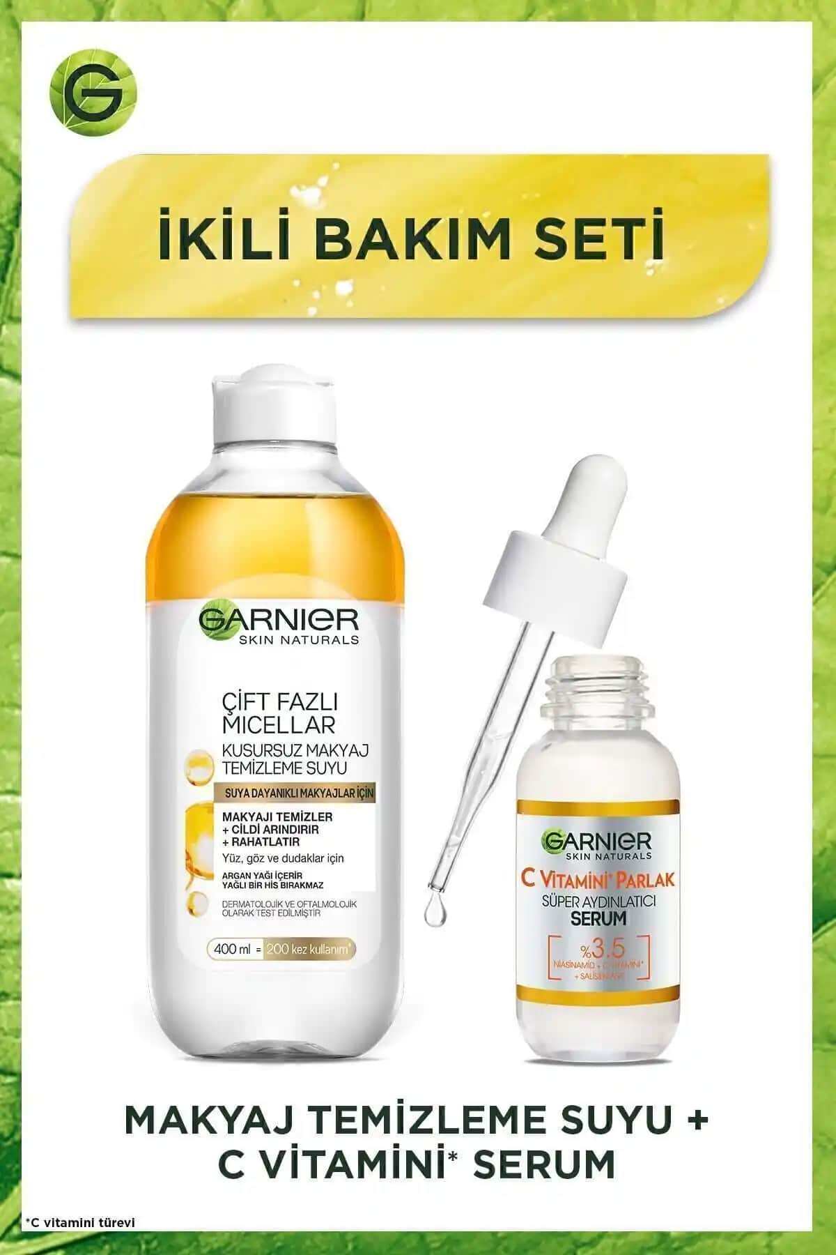 Garnier C Vitamin Serumu ve Çift Fazlı Micellar Makyaj Temizleme Suyu Ürün İncelemesi
