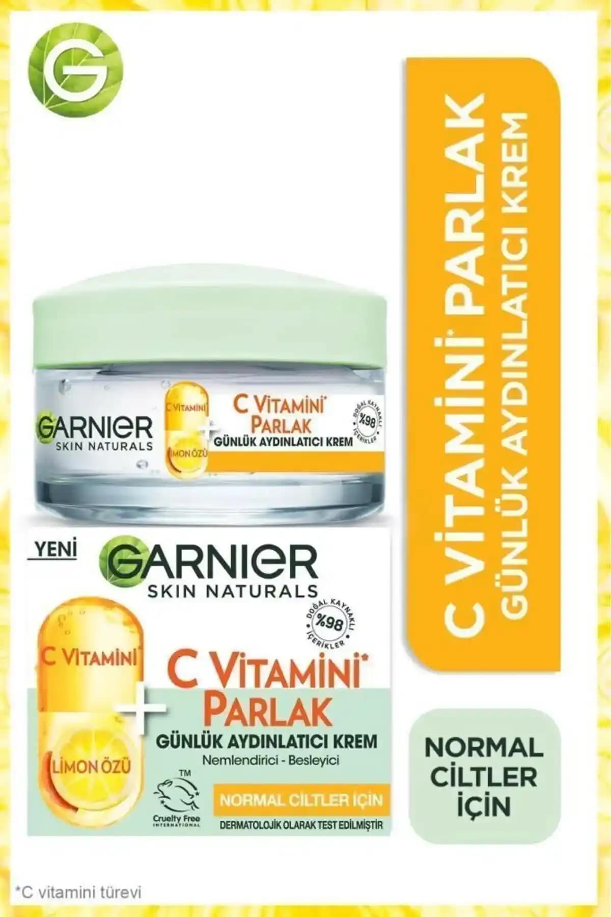 Garnier C Vitamini Parlak Günlük Nemlendirici Kremi: Doğal ve Etkili Cilt Bakımı