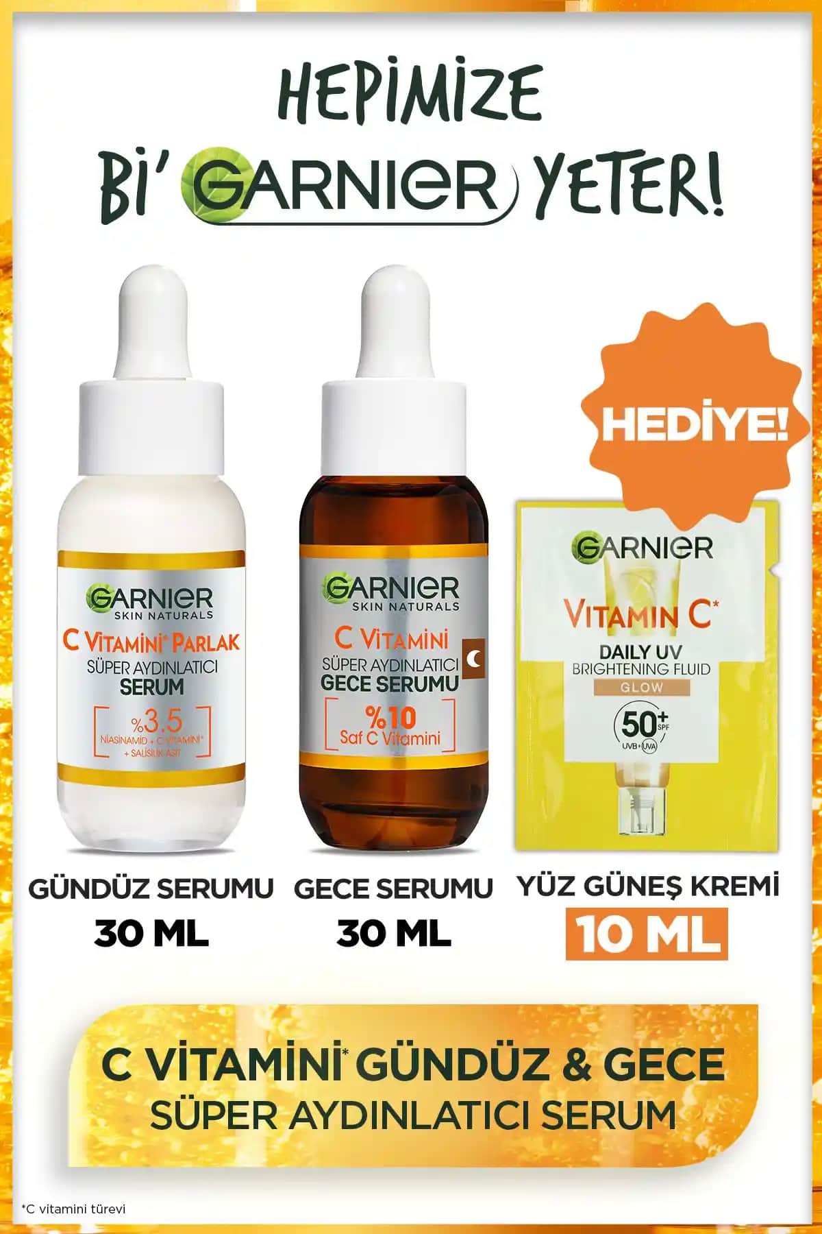 Garnier C Vitamini Parlak Serum Seti ve Süper Aydınlatıcı Serum Karşılaştırması