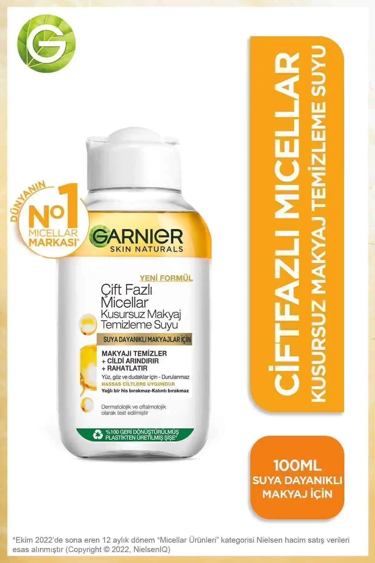 Garnier Çift Fazlı Micellar Makyaj Temizleme Suyu: Etkili ve Nazik Temizlik Çözümü