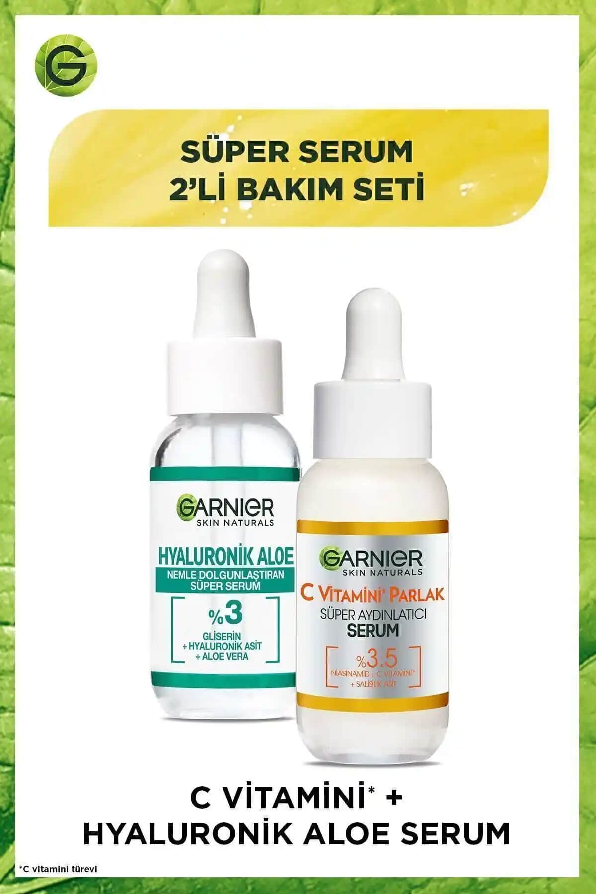 Garnier Hyaluronik Aloe Süper Serum ve C Vitamini Serumu ile Cilt Bakımında Etkili Çözümler