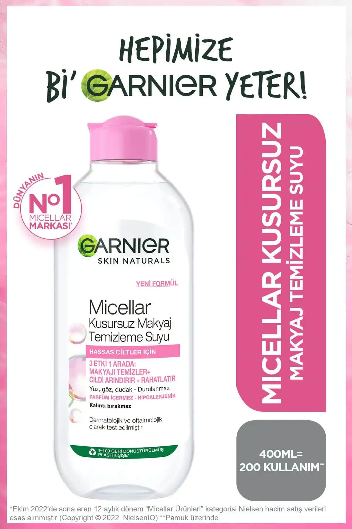 Garnier Micellar Kusursuz Makyaj Temizleme Suyu 400 ml ve 375 ml Karşılaştırması