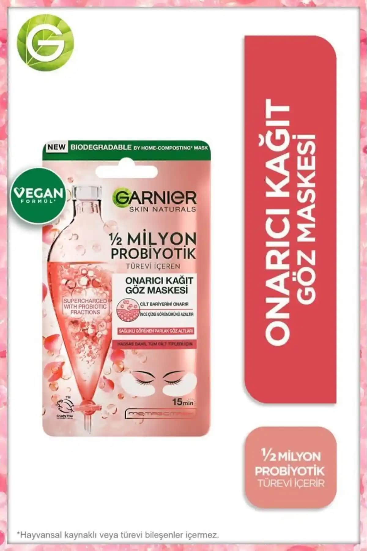Garnier Onarıcı Göz Maskesi ve Hyaluronik Kriyojel Yüz Maskesi Karşılaştırması