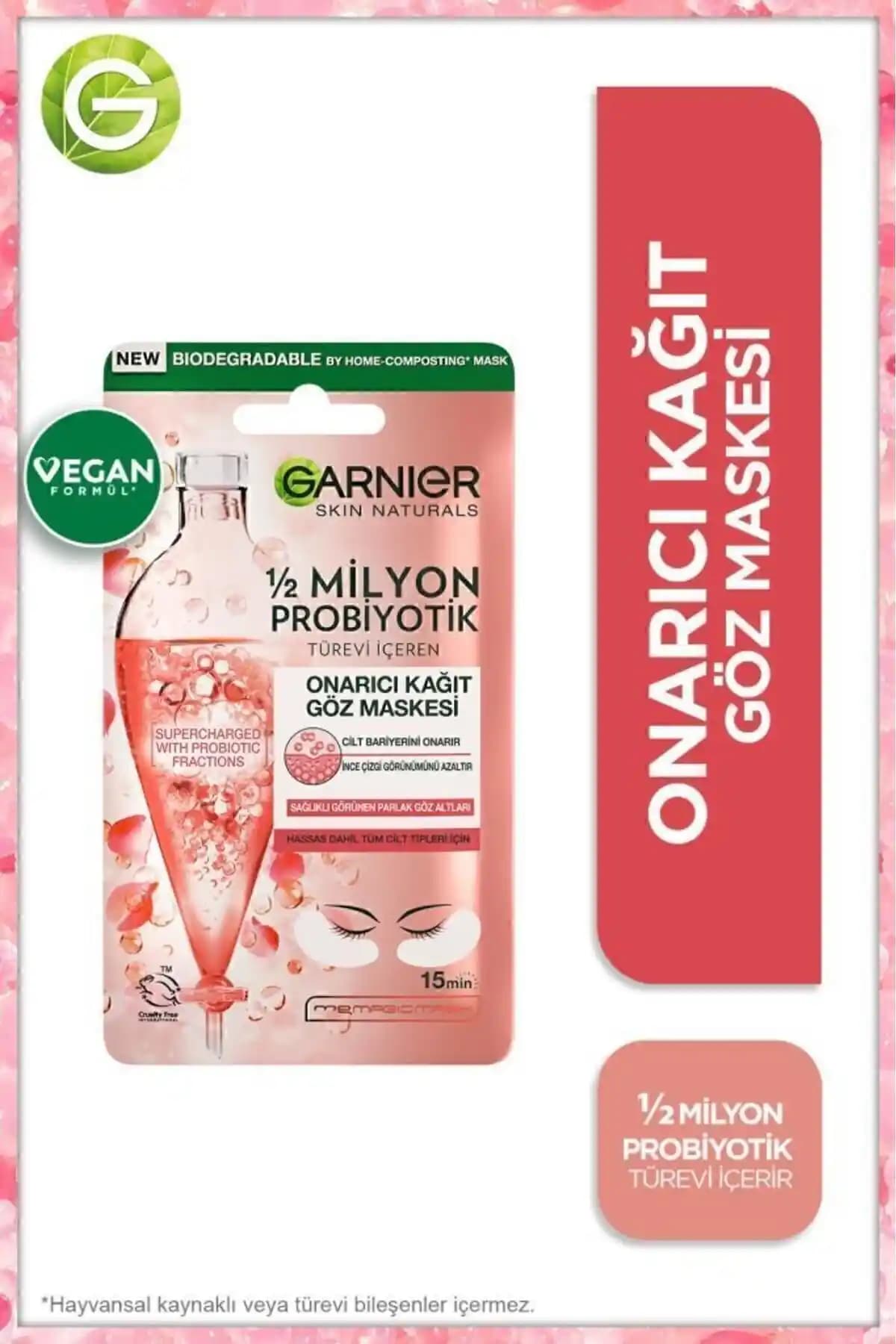 Garnier Probiyotik İçerikli Onarıcı Göz Maskesi Detaylı İnceleme ve Kullanıcı Yorumları