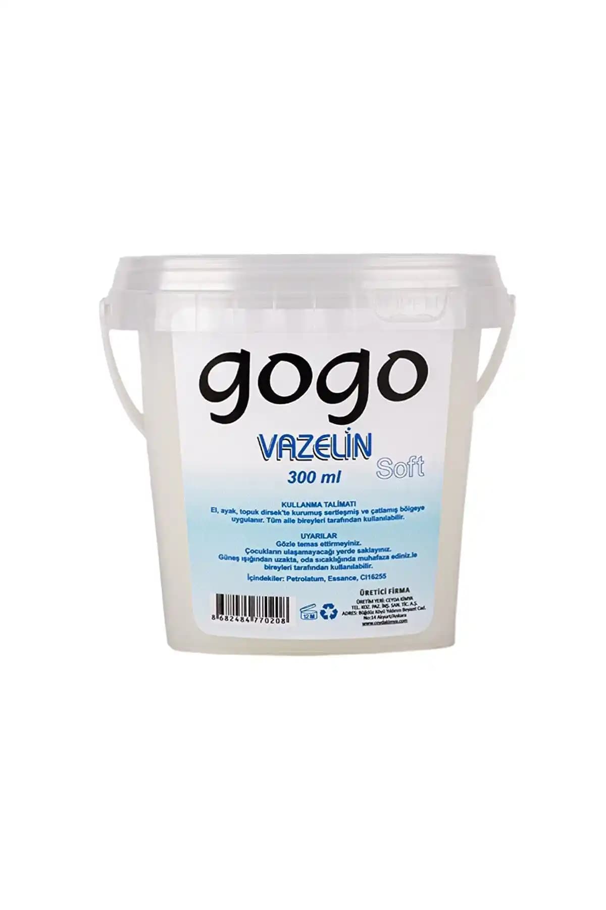 Gogo Vazelin 300 ml - Doğal ve Güvenilir Nemlendirici Cilt Bakım Ürünü