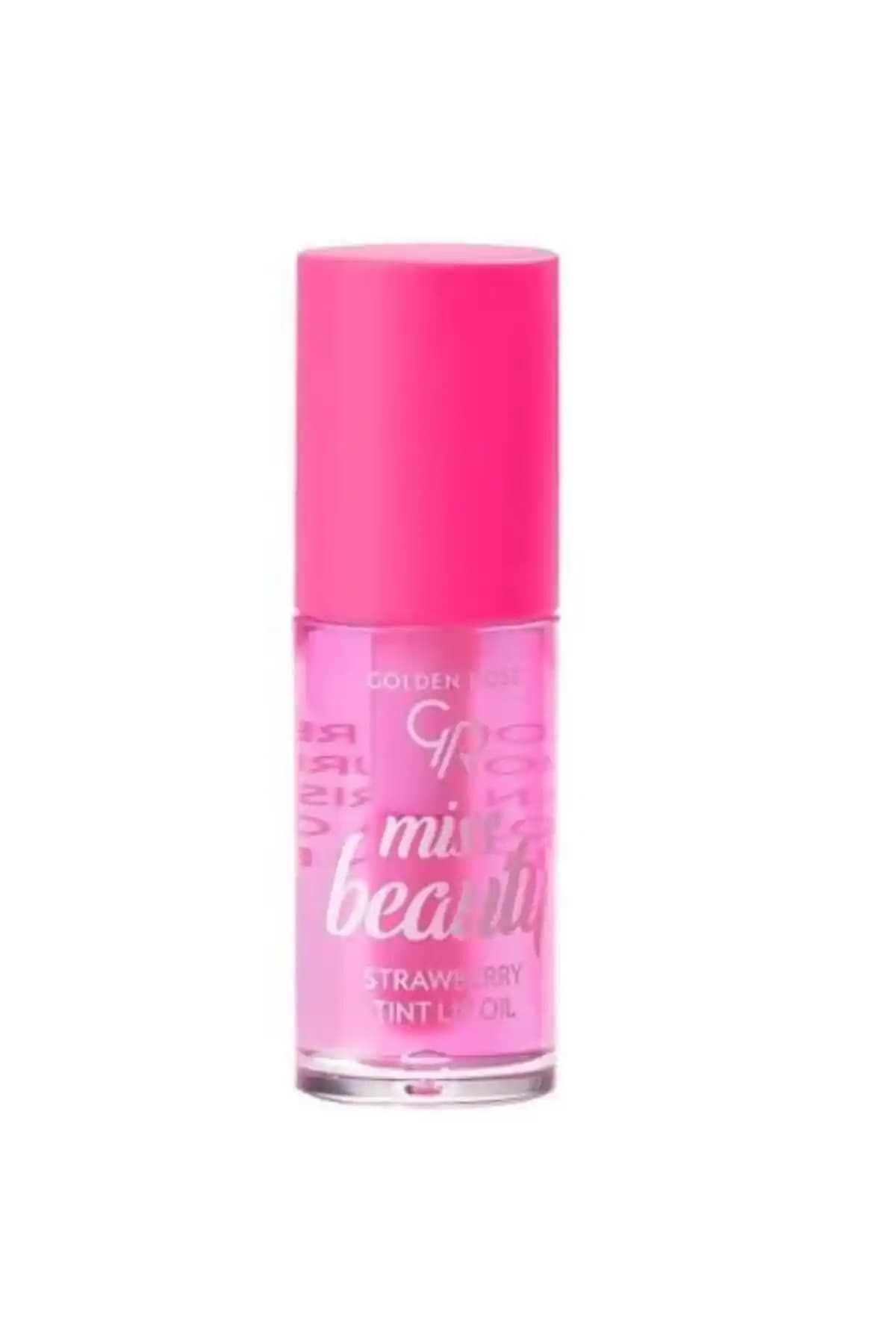 Golden Rose Miss Beauty Tint Lip Oil No: 01 Strawberry ile doğal dudak bakımı ve parlaklık sağlar