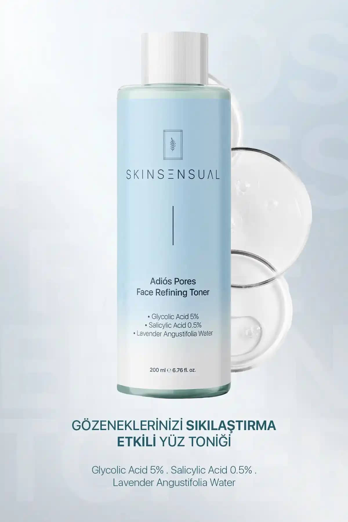 Gözenekleri Sıkılaştıran ve Canlandıran Skin Sensual Adiôs Pores Toner Özellikleri