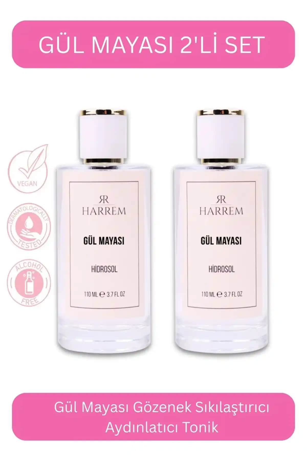Harrem Gül Mayası Suyu: Doğal ve Ferahlatıcı Gözenek Sıkılaştırıcı Tonik