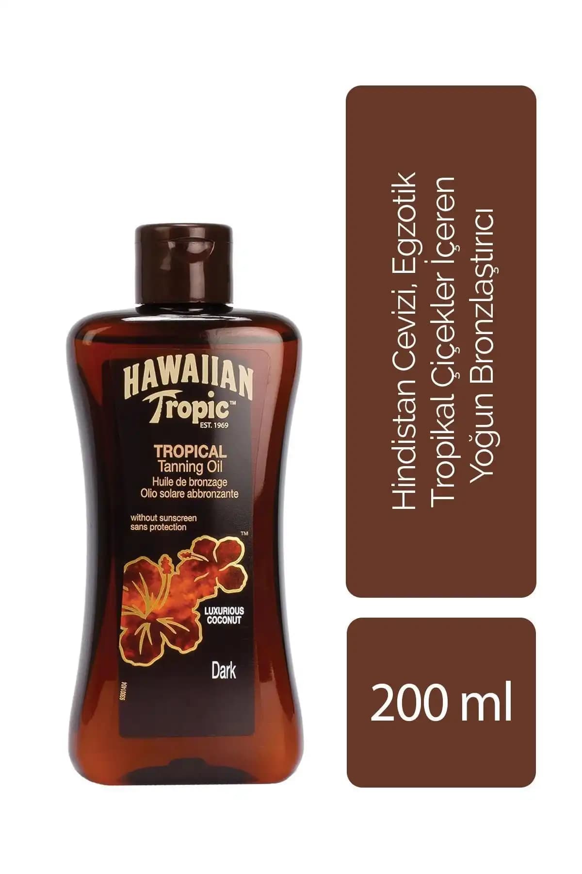 Hawaiian Tropic Tropikal Bronzlaştırıcı Yağ: Uzun Süreli ve Doğal Bronzluk Sağlayan Güneş Yağı