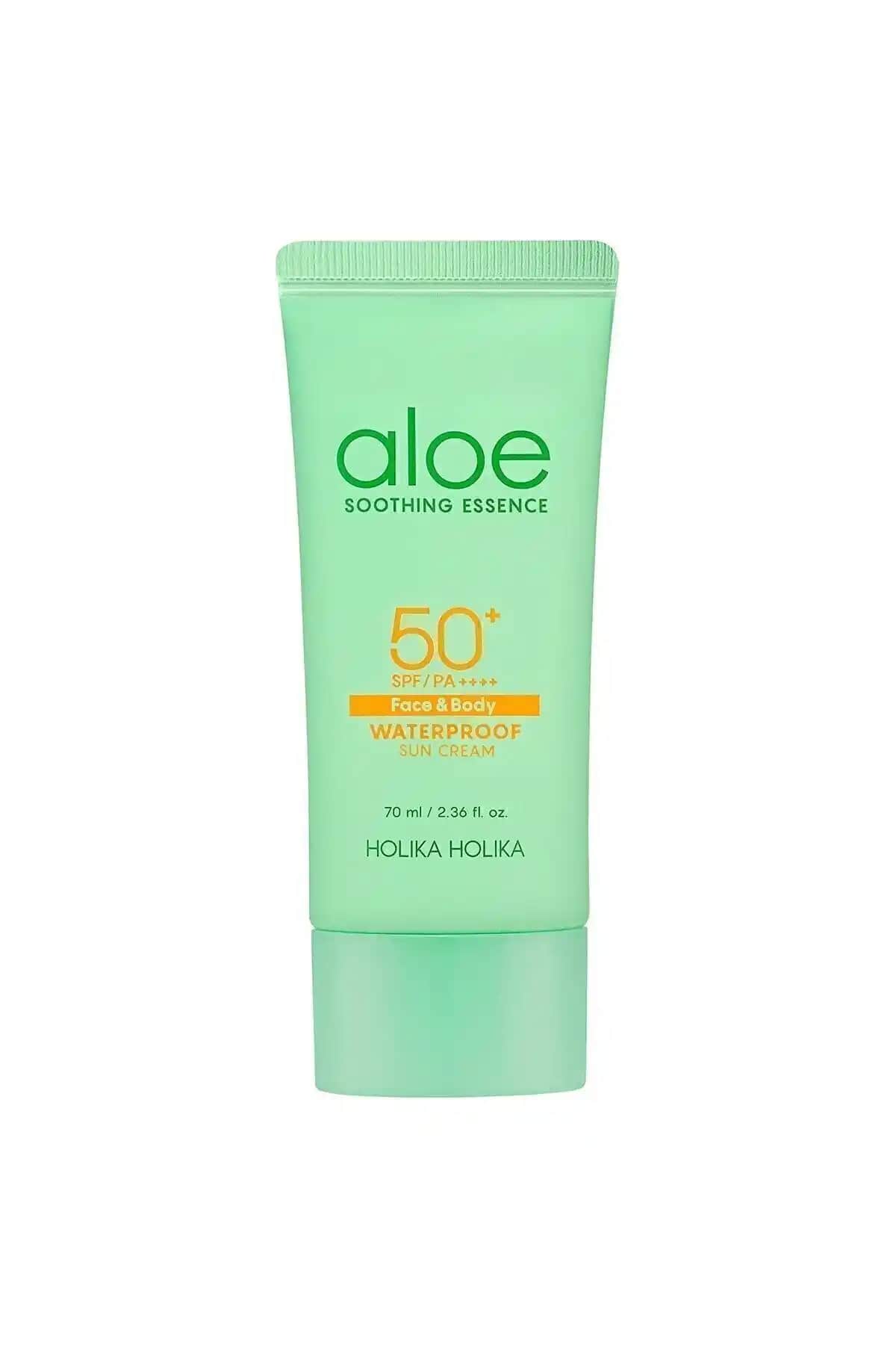 Holika Holika Aloe Yatıştırıcı Güneş Kremi SPF50+ Su Geçirmez Koruma Özelliği