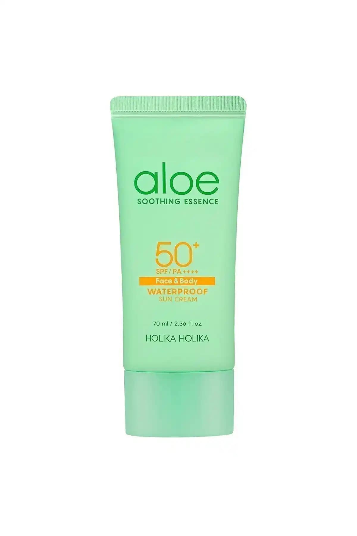 Holika Holika Aloe Yatıştırıcı Güneş Kremi SPF50+ Su Geçirmez Koruma Özelliği