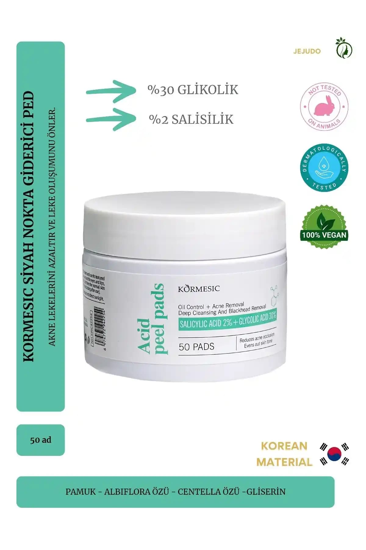 JEJUDO Akneli Ped ve Siyah Noktaları Temizleyen Burun Bandı Karşılaştırması