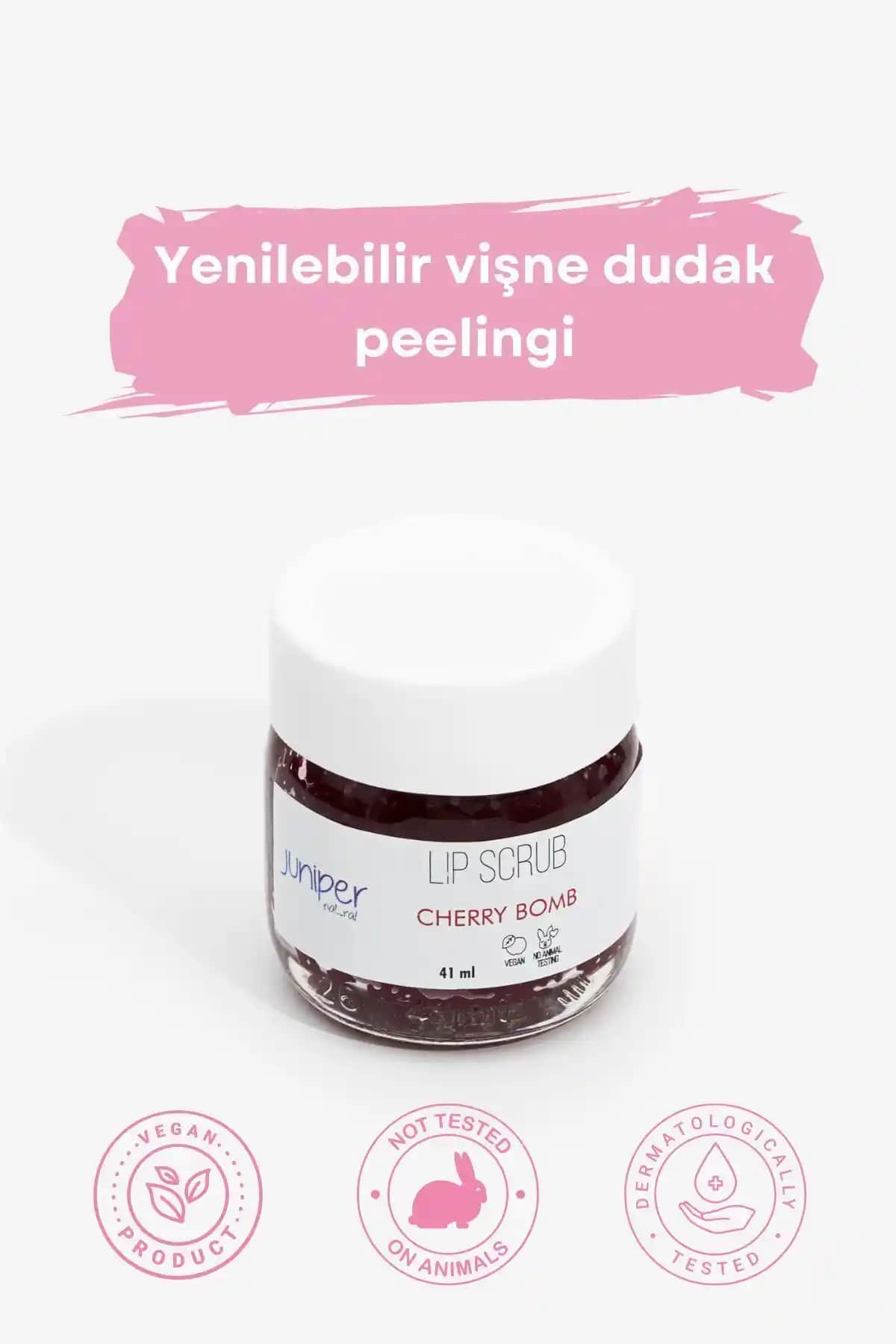 Juniper Natural Vişne Dudak Peelingi: Doğal ve Etkili Dudak Bakım Ürünü Özellikleri ve Kullanımı