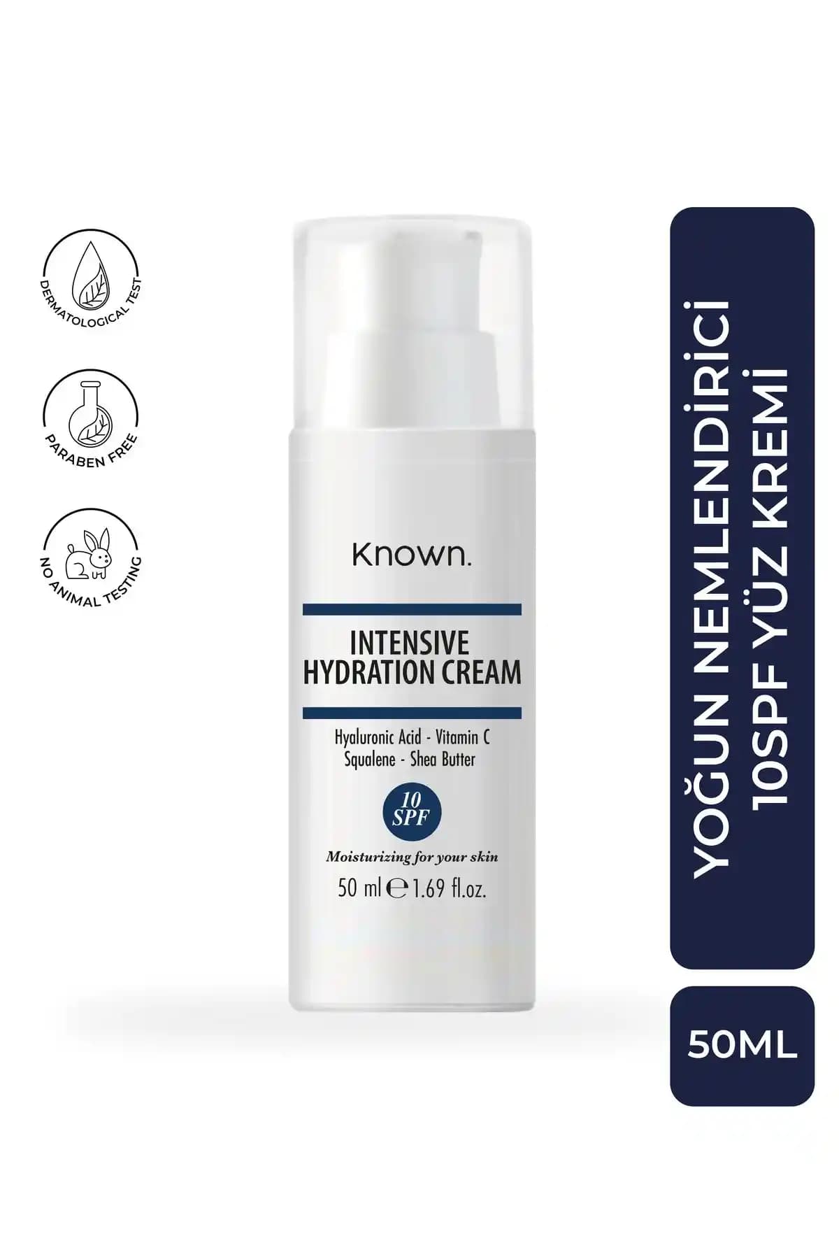 Known Yoğun Nemlendirici Yüz Kremi SPF 50 50ml - Hassas ve Tüm Ciltler İçin Güvenli Bakım