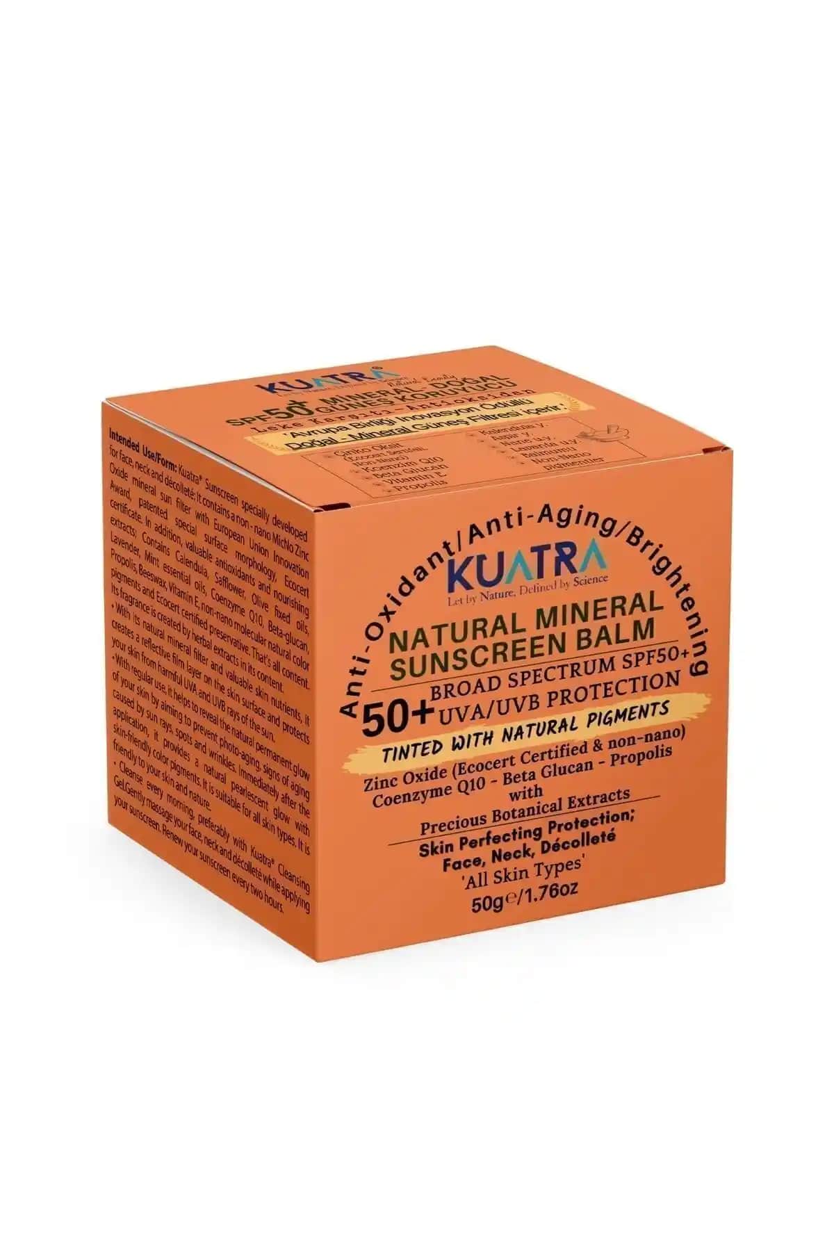 Kuatra SPF 50 Mineral Güneş Koruyucu ve Anti-Aging Çözüm Doğal İçeriklerle Cilt Koruma