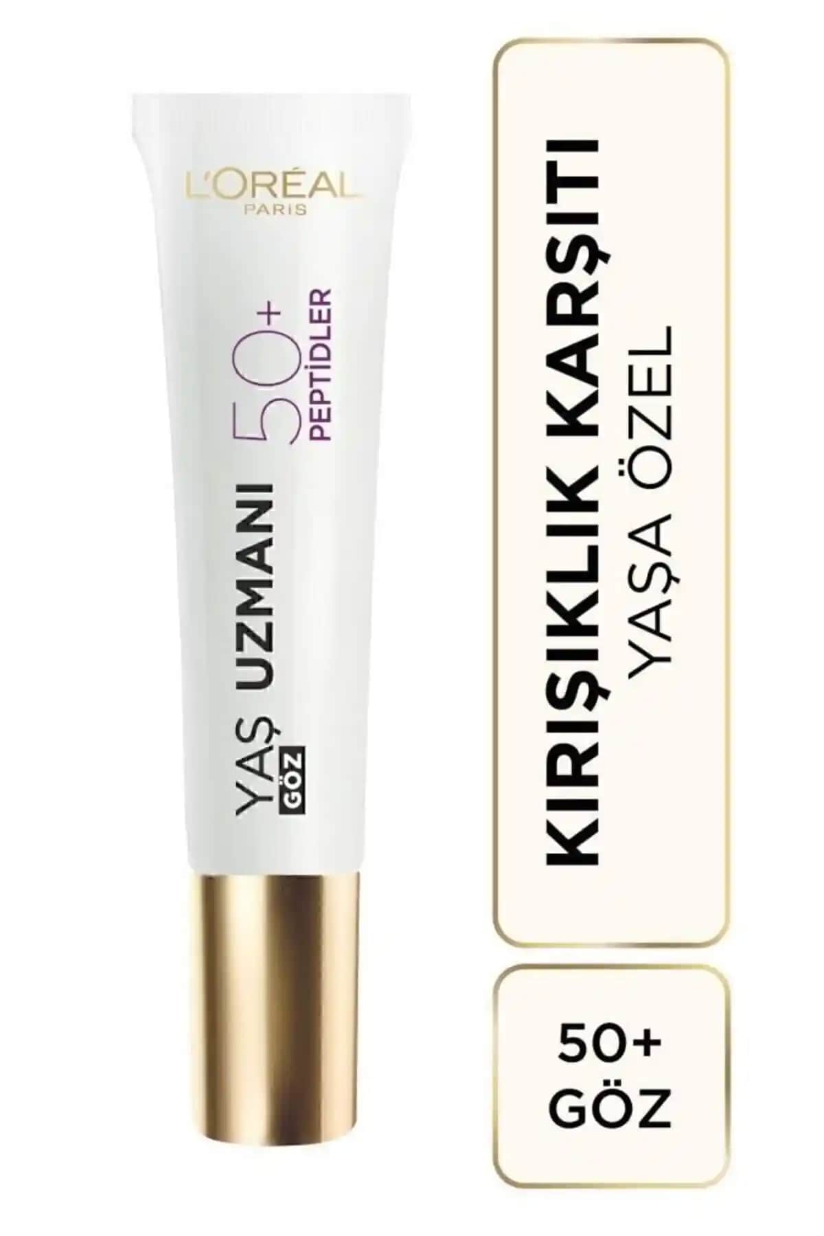 L'Oreal Paris 50+ Kırışıklık Karşıtı Yenileyici Göz Kremi SPF 50+ ile Gençlik ve Parlaklık Kazanın