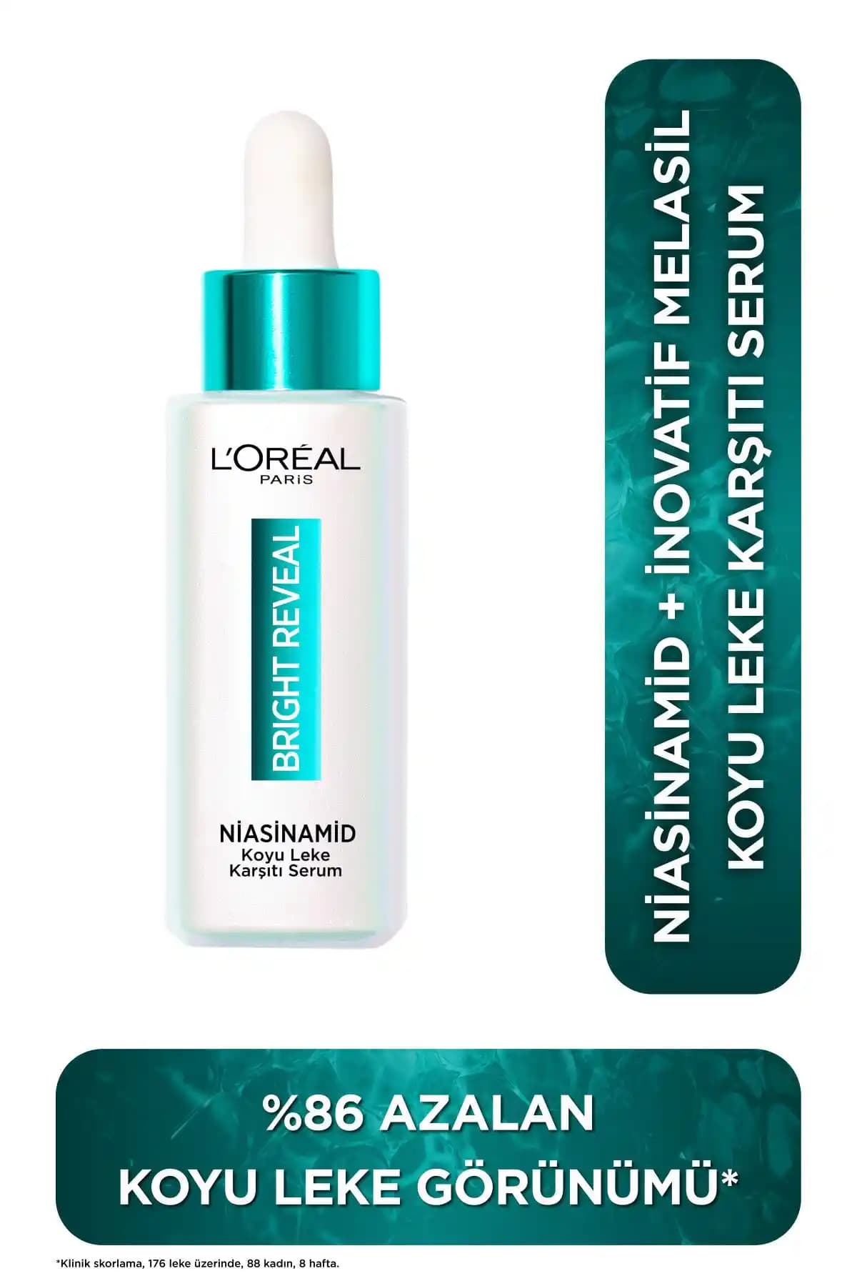 L'Oreal Paris Bright Reveal Niasinamid Koyu Leke Karşıtı Serum Cilt Tonunu Eşitleyen Etkili Formül