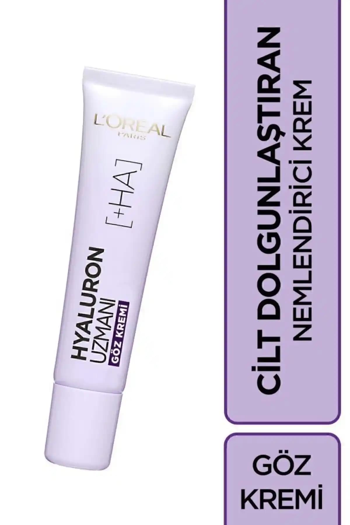 L'Oreal Paris Hyaluron Uzmanı Göz Kremi 15ml - Nemlendirme ve Yaşlanma Karşıtı Etki
