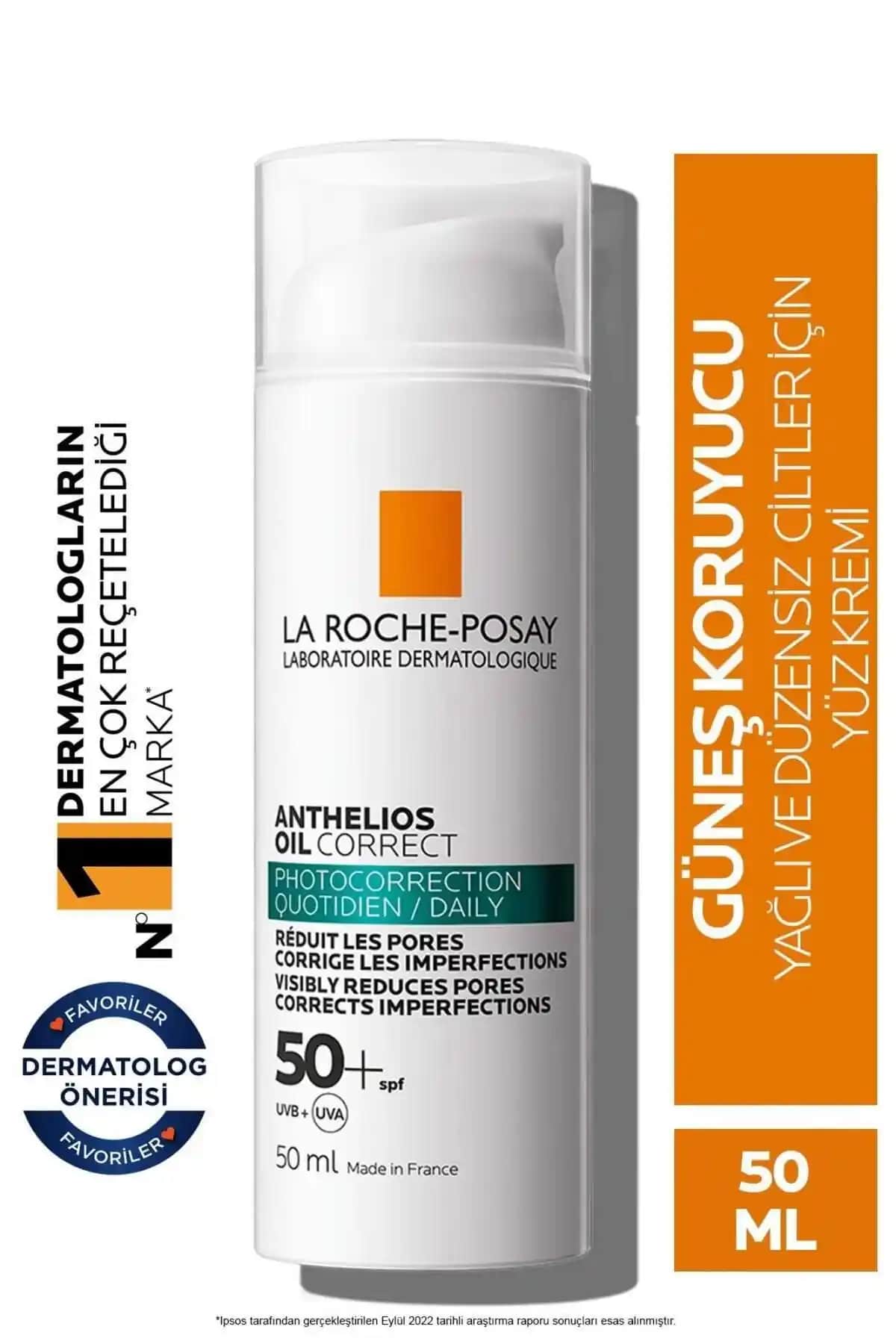 La Roche Posay Anthelios Oil Correct SPF 50: Yağlı ve Akneye Eğilimli Ciltler İçin Yüksek Koruma Güneş Kremi