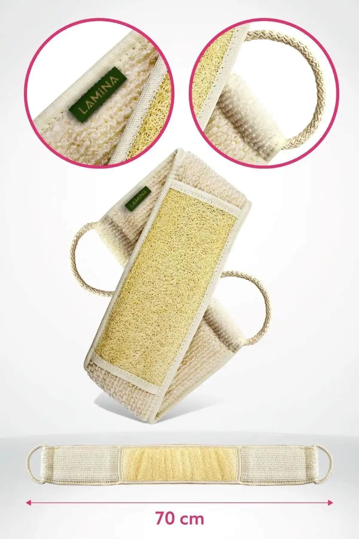 Lamina Uzun Loofah Kabak Banyo Sırt Kesesi ile Derin Temizlik ve Rahatlatıcı Deneyim