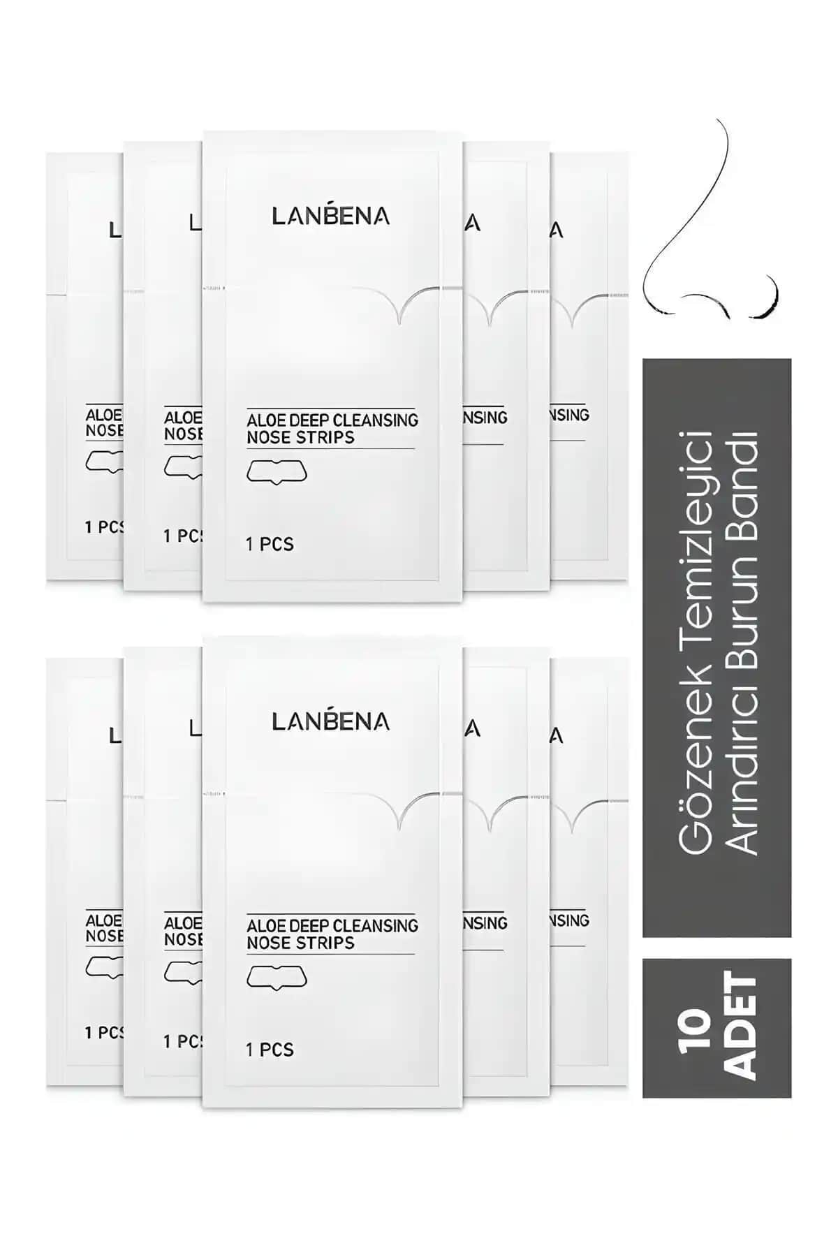 LANBENA Siyah Nokta Burun Bandı ile Gözenekleri Derinlemesine Temizleme ve Cilt Arındırma