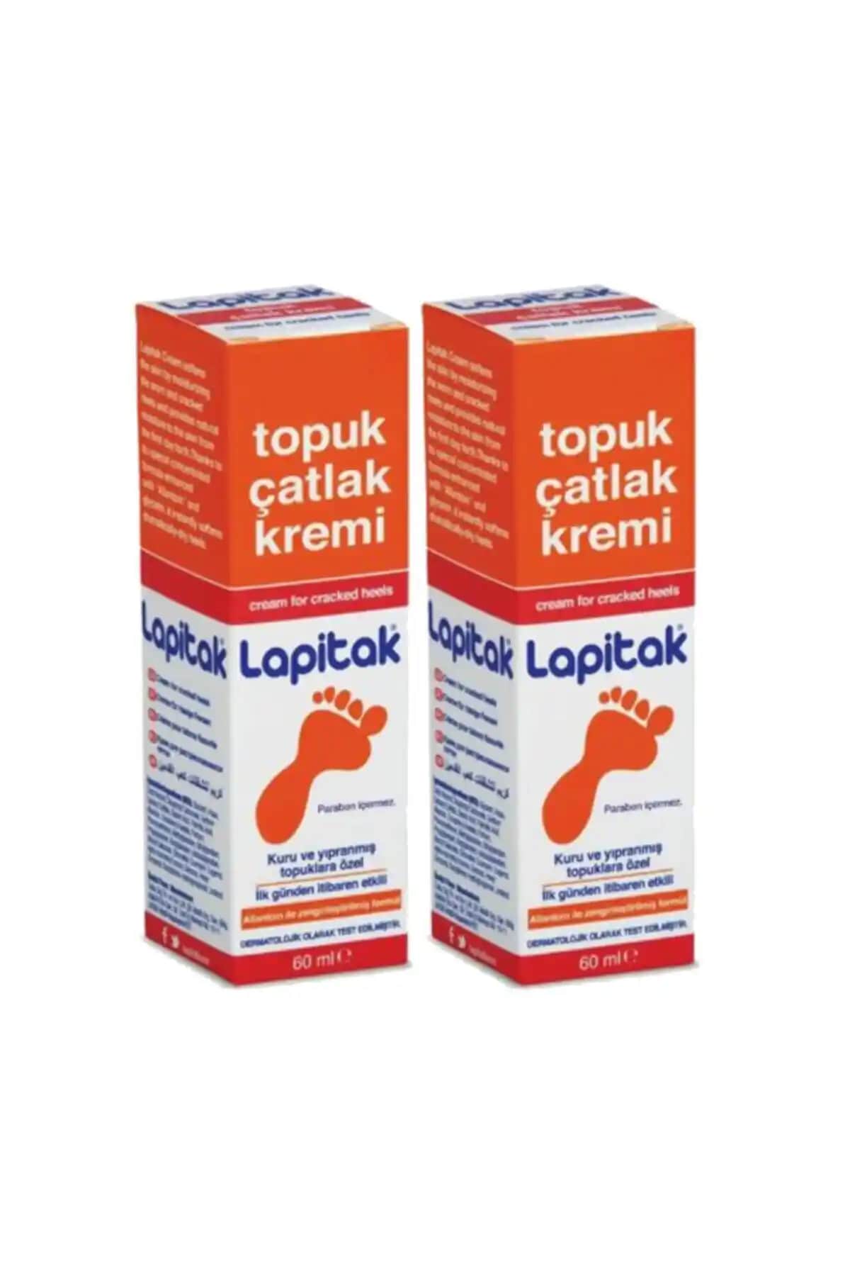 Lapitak Topuk Çatlak Kremi 60ml x 2 Adet - Ayak Sağlığı ve Yumuşaklık için Etkili Çözüm